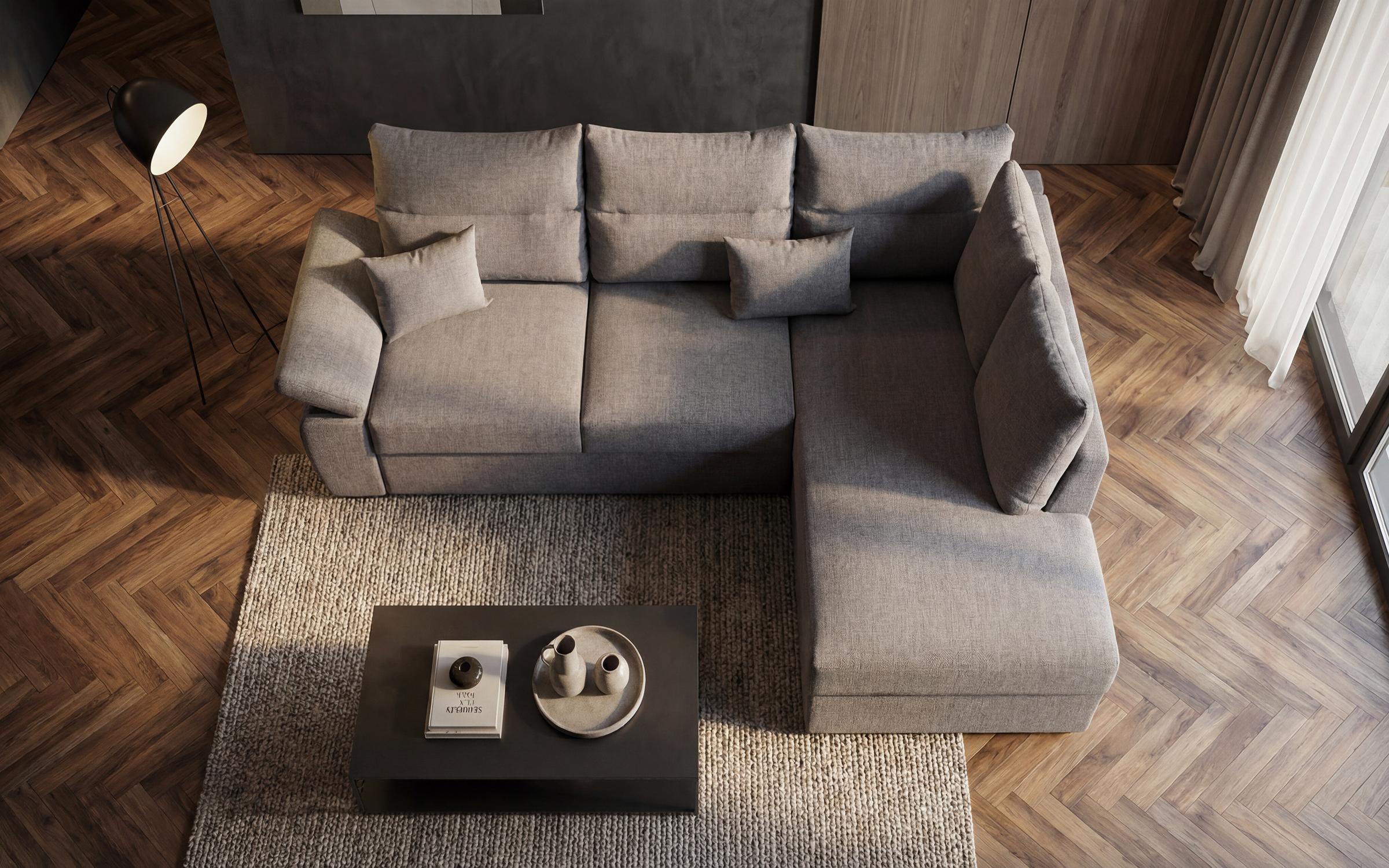 Coltar extensibil Orlean, gri - bej  2