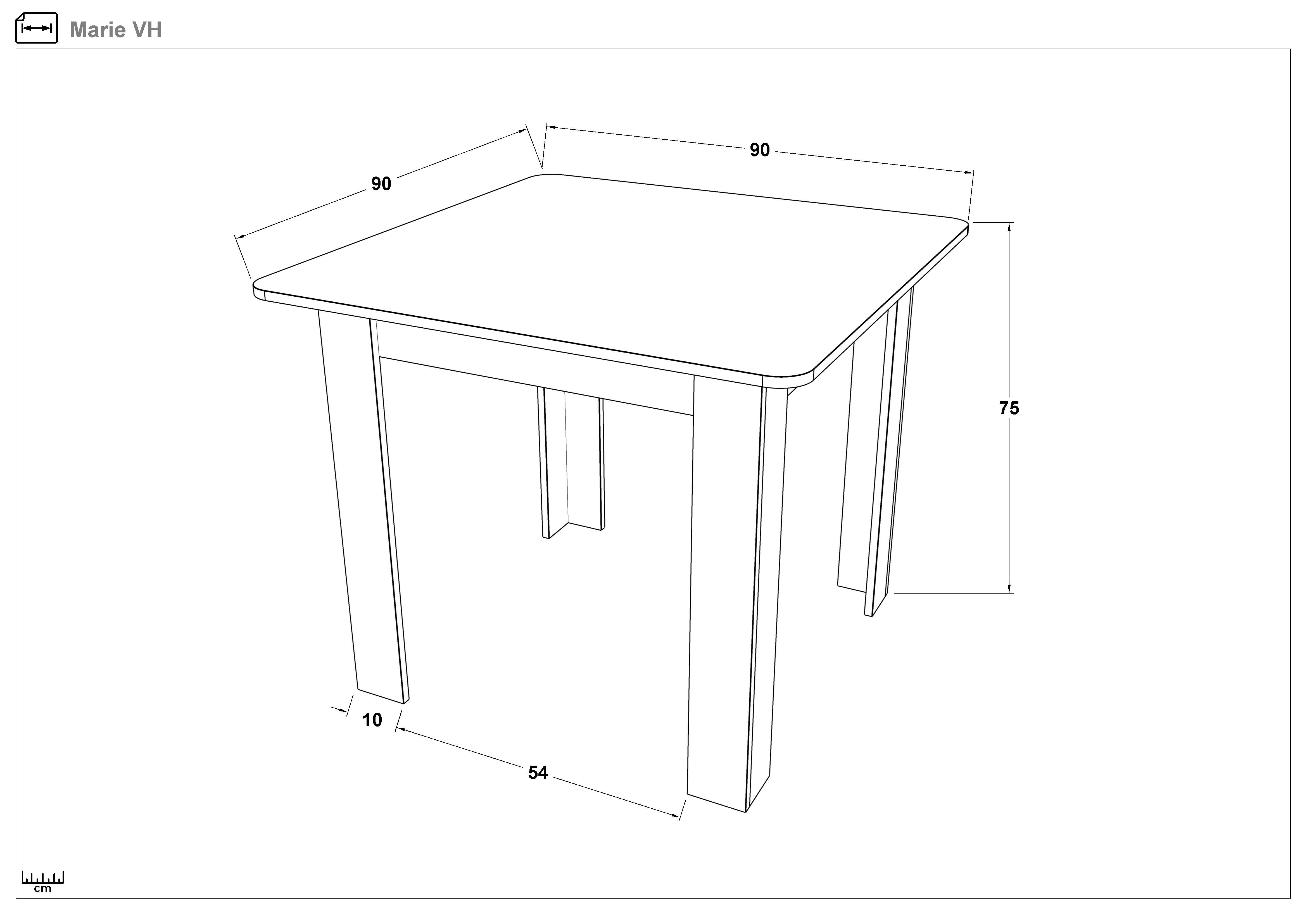 Masa dining Mari, stejar evoc  2