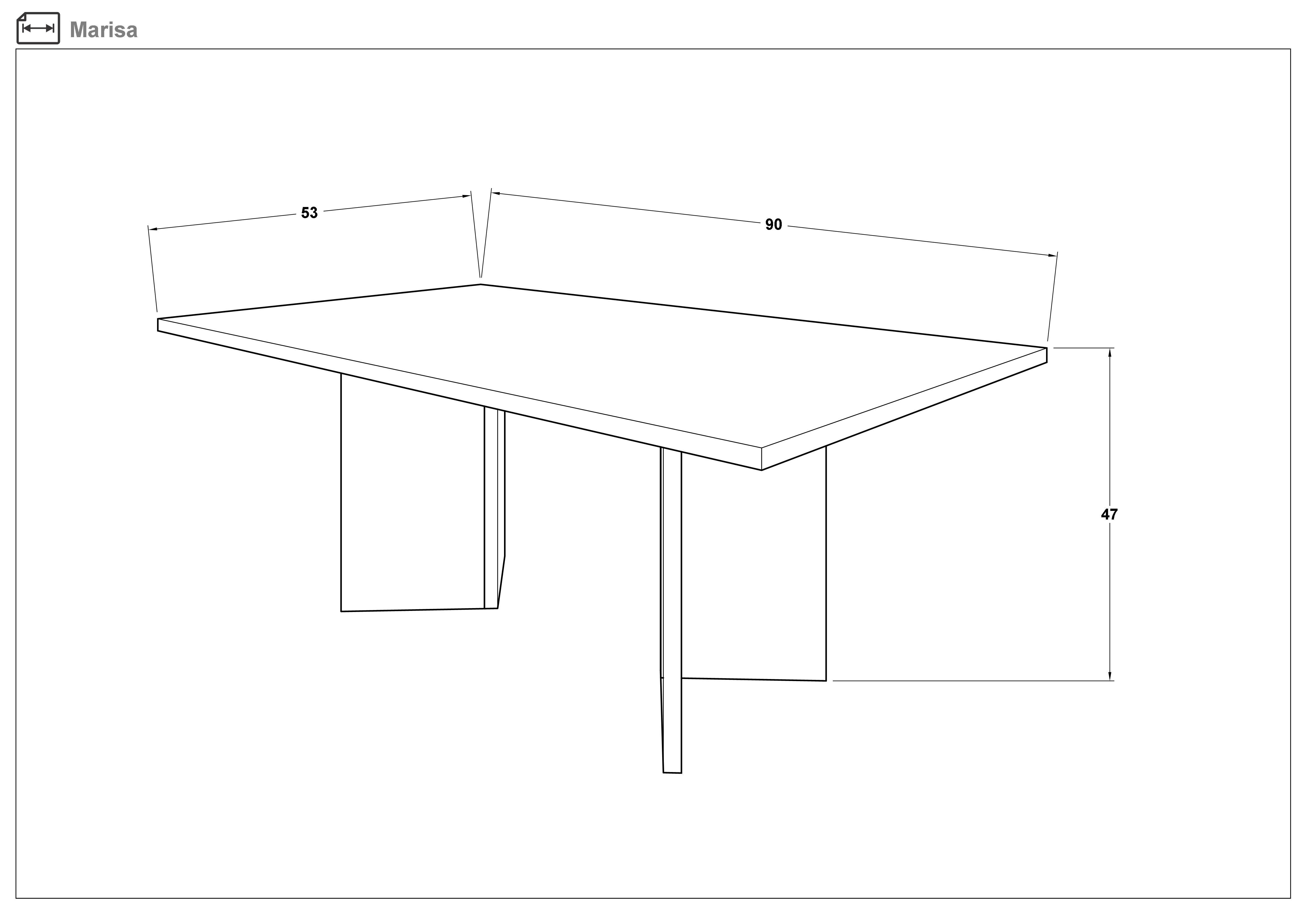 Masuta de cafea Marisa, stejar wotan  2