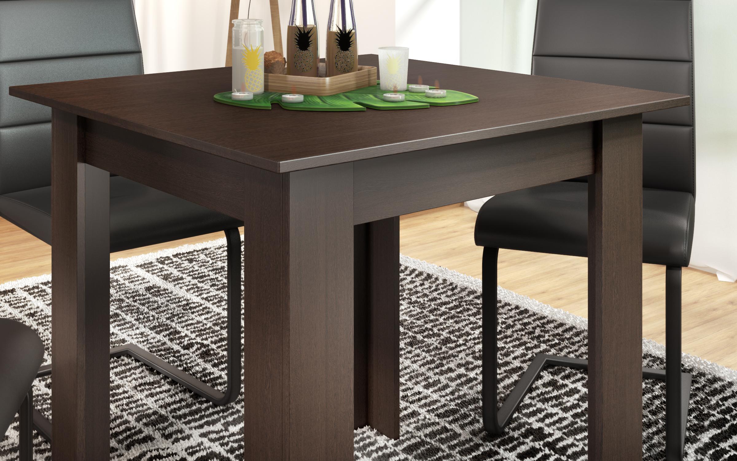 Masa dining Quatro, wenge inchis  4