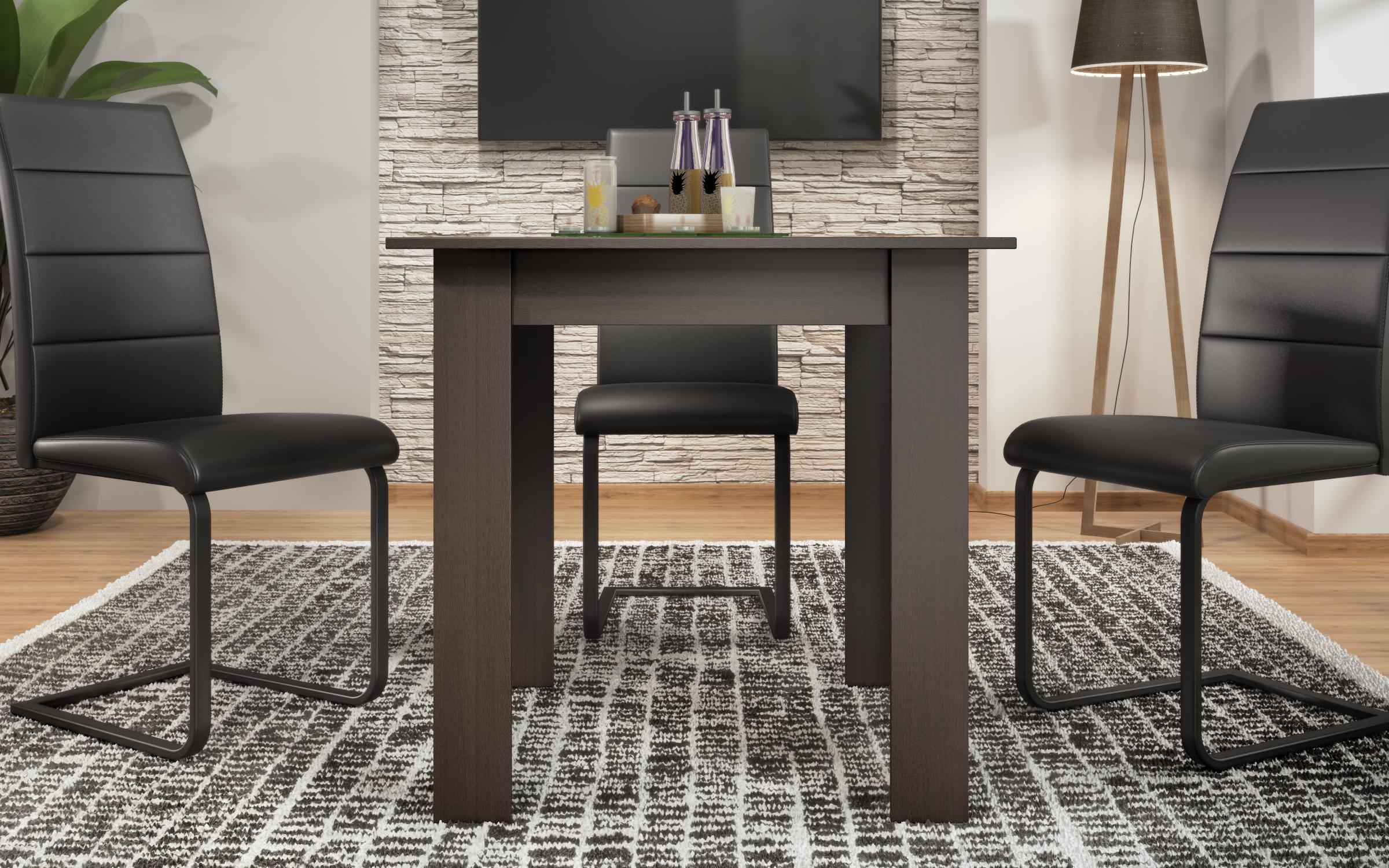 Masa dining Quatro, wenge inchis  2