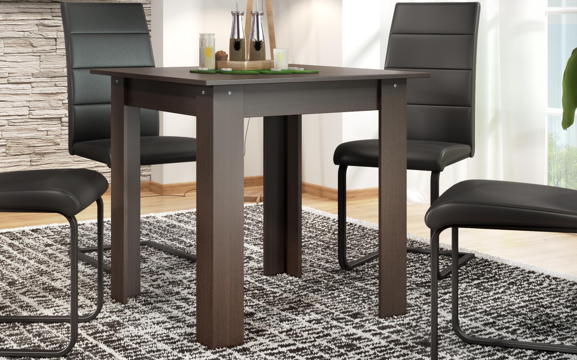 Masa dining Quatro, wenge inchis  1