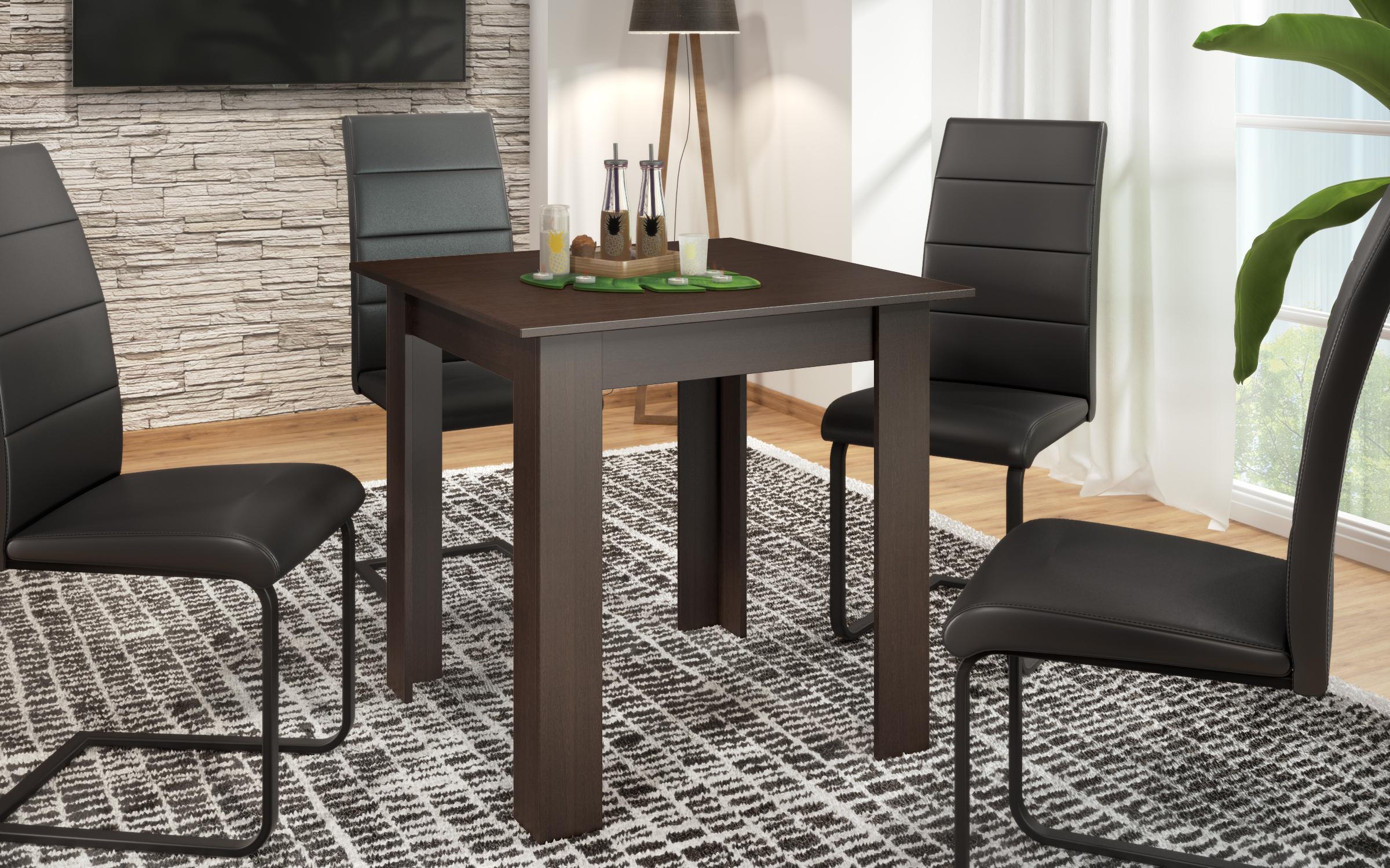 Masa dining Quatro, wenge inchis  3