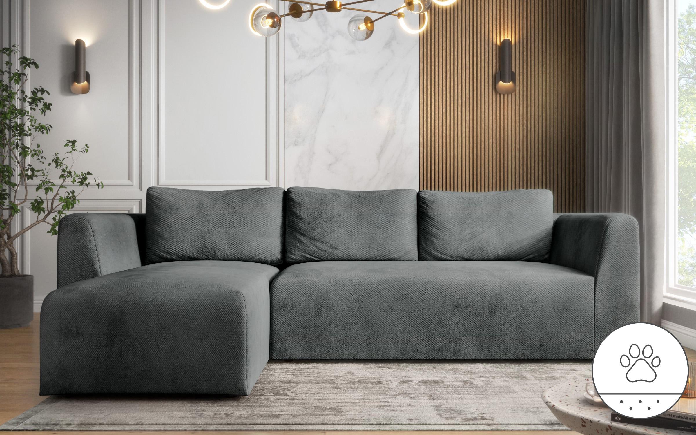 Canapea 2 locuri Alma, gri  2