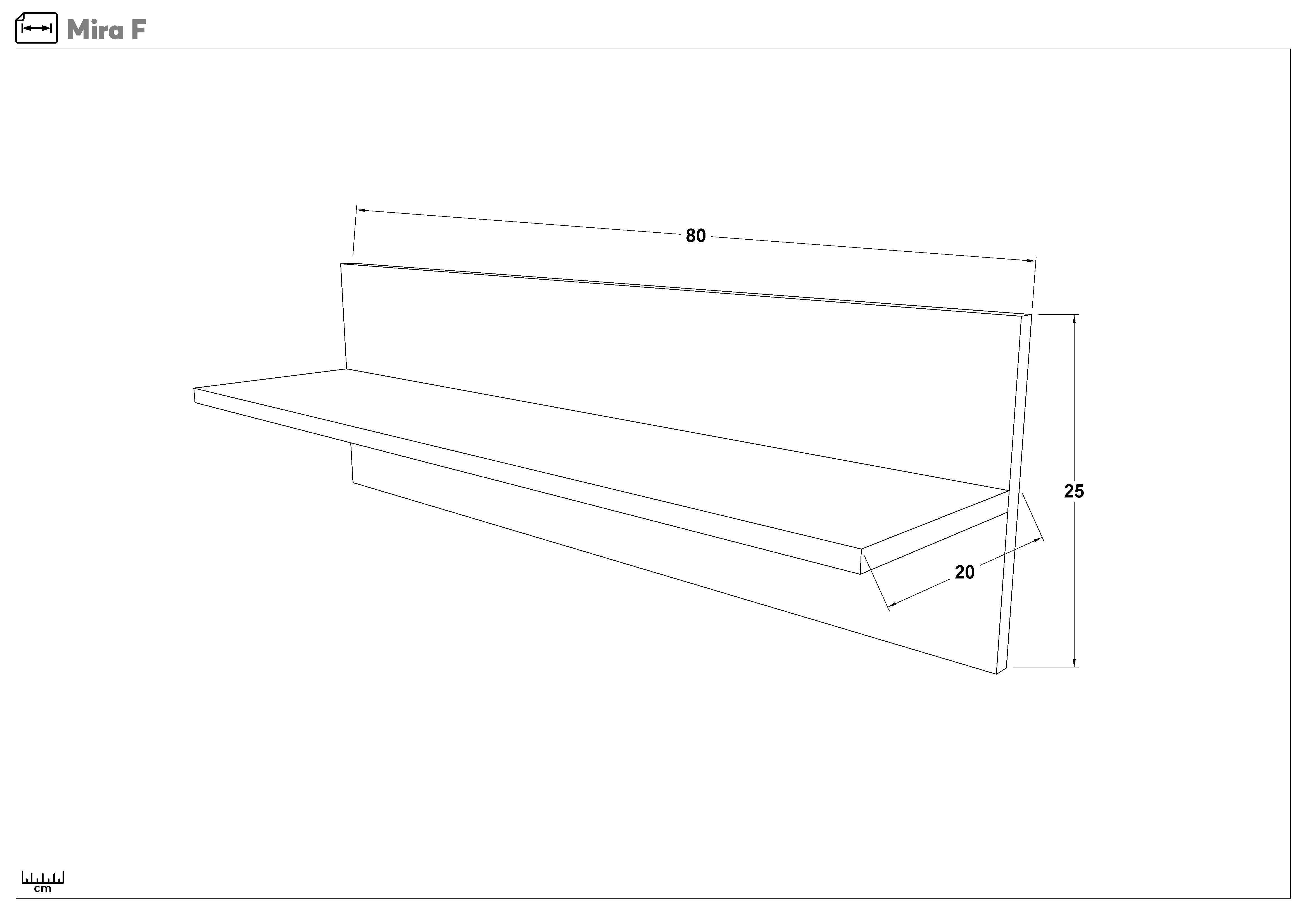 Etajera Mira, alb  2