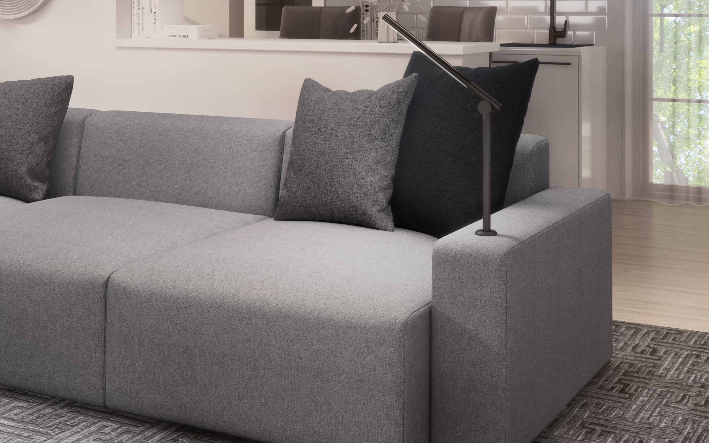 Coltar modular Bredo Smart, gri  7