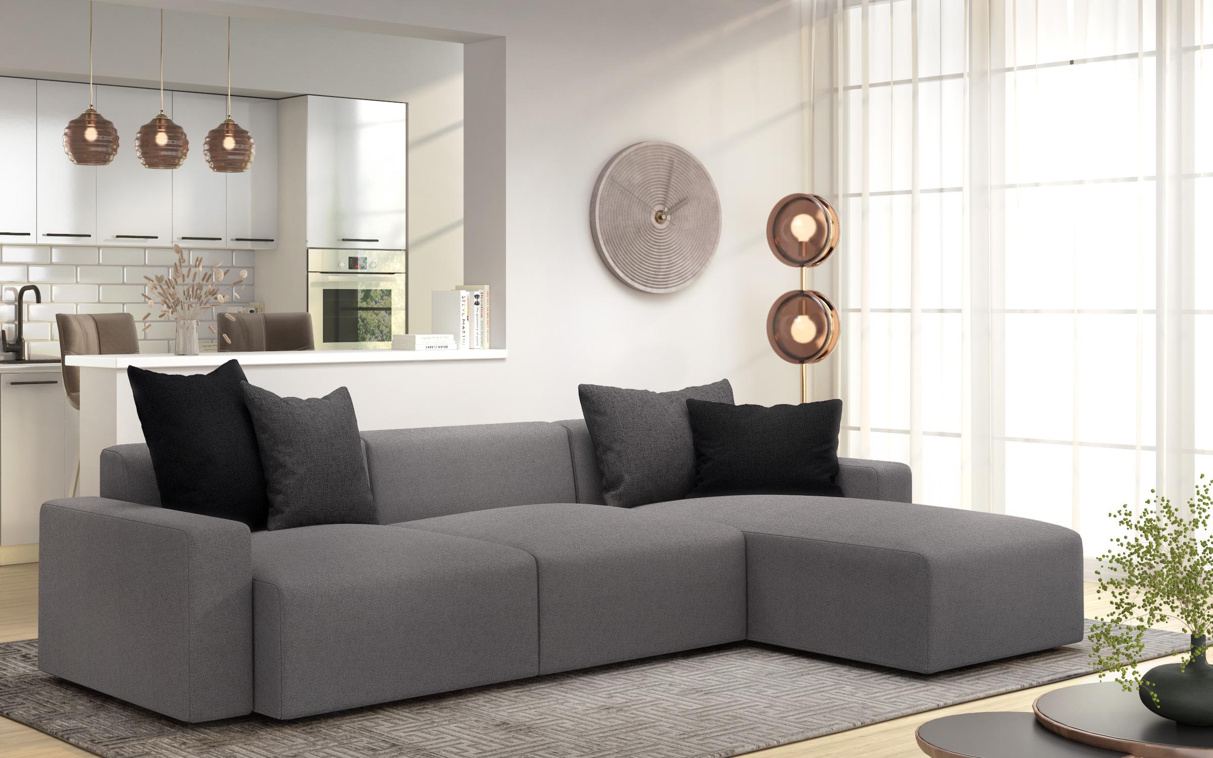 Coltar modular Bredo, gri  4