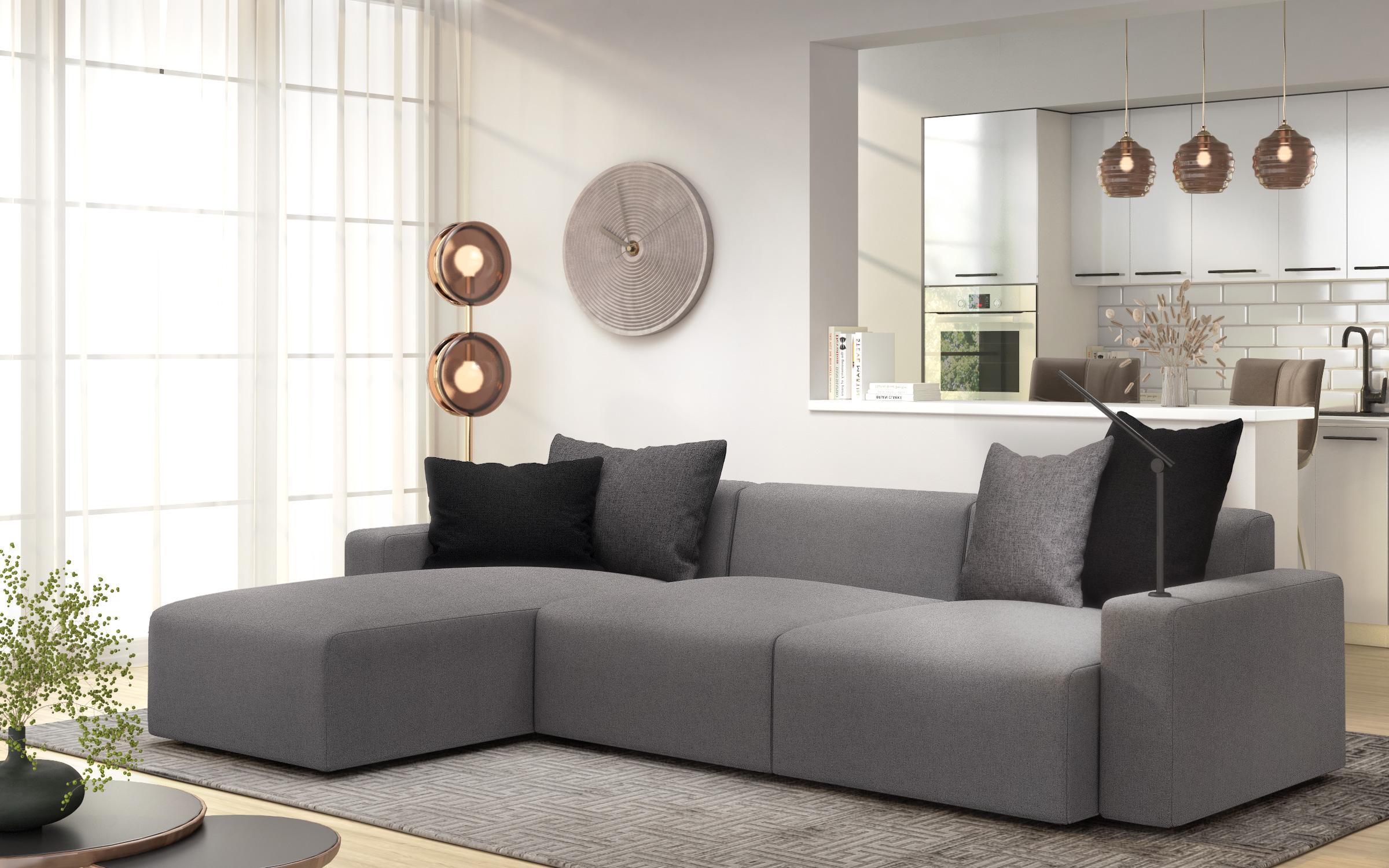 Coltar modular Bredo Smart, gri  4