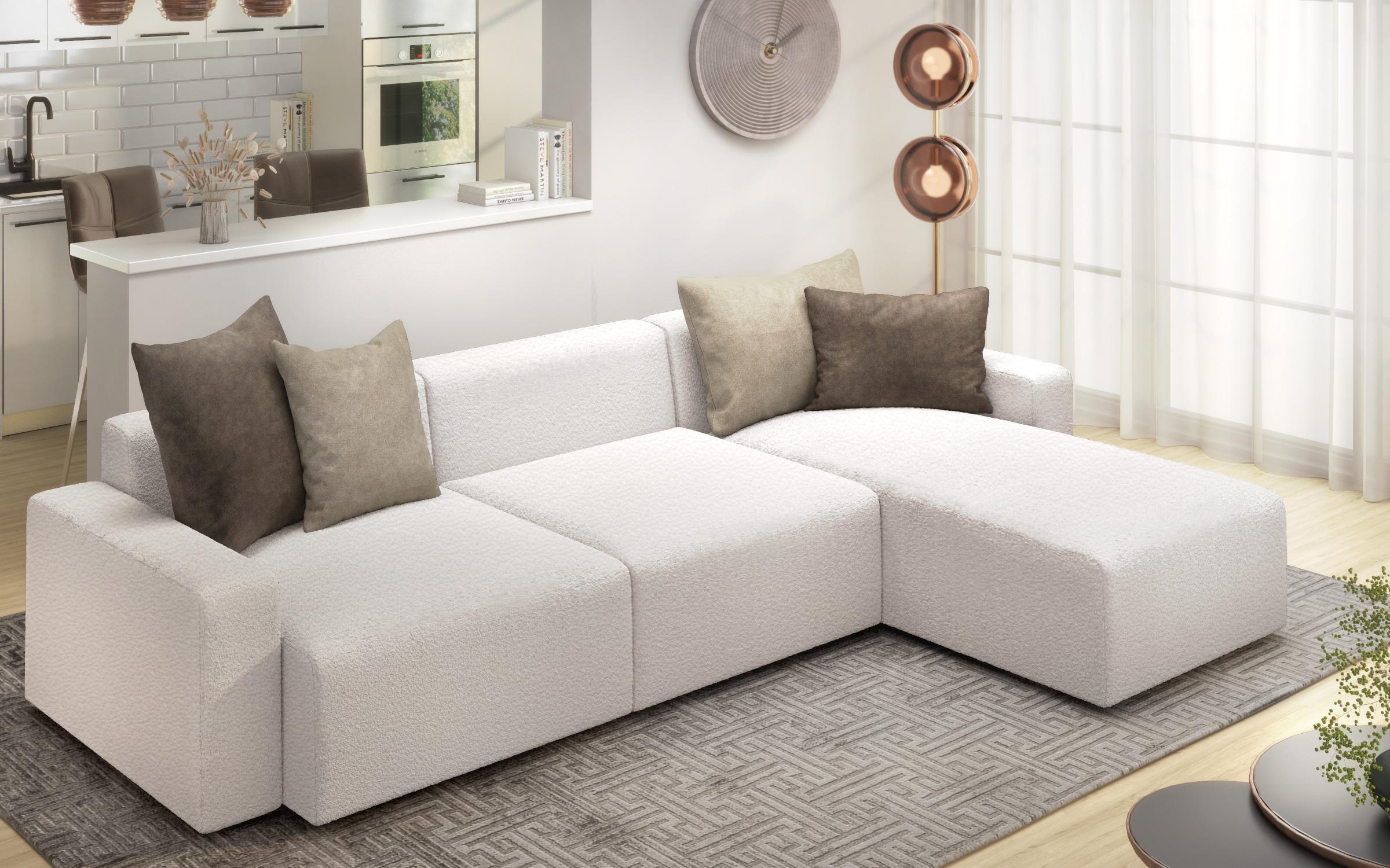 Coltar modular Bredo, alb  5