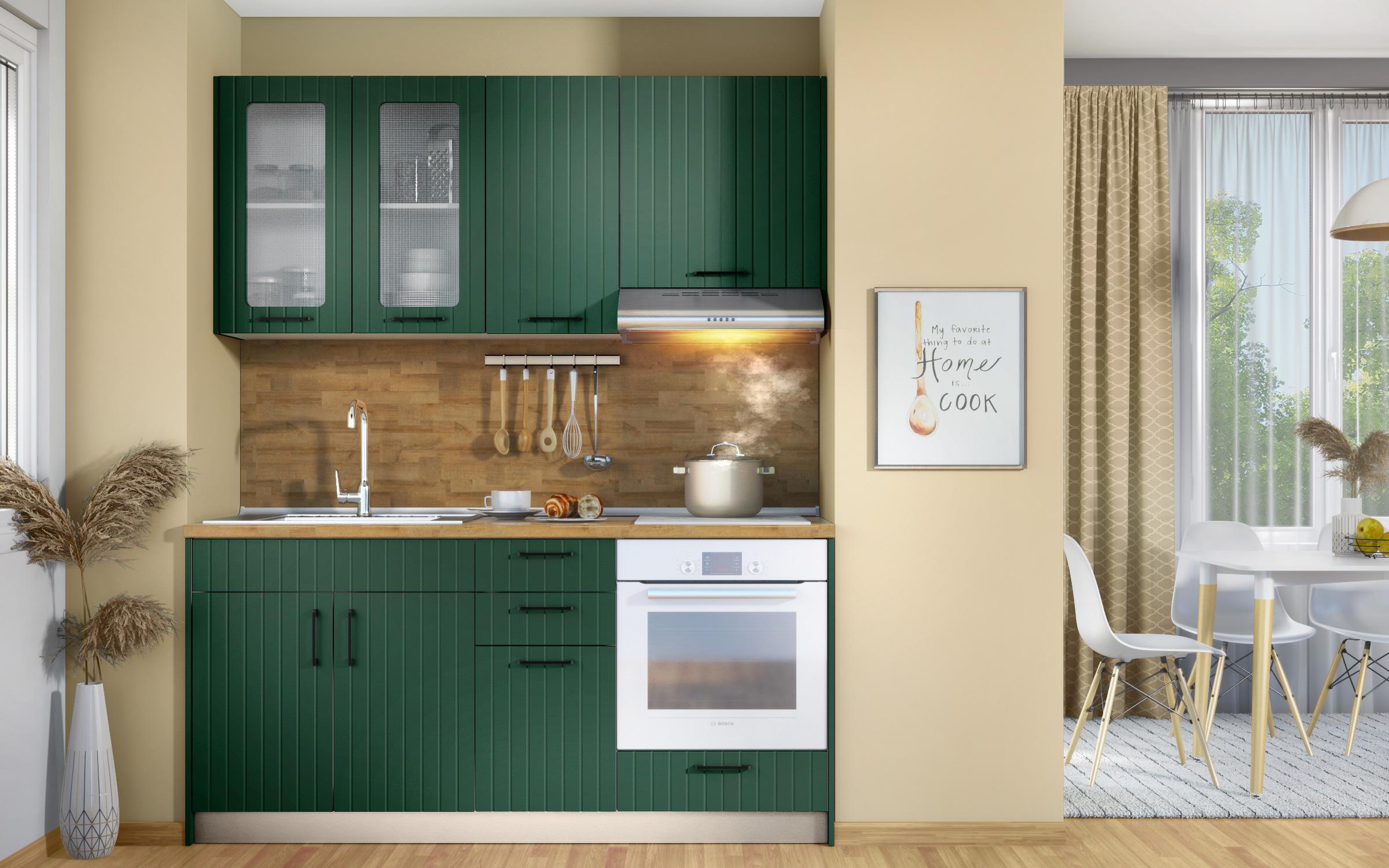 Dulap pentru cuptor Ava 01, verde  2