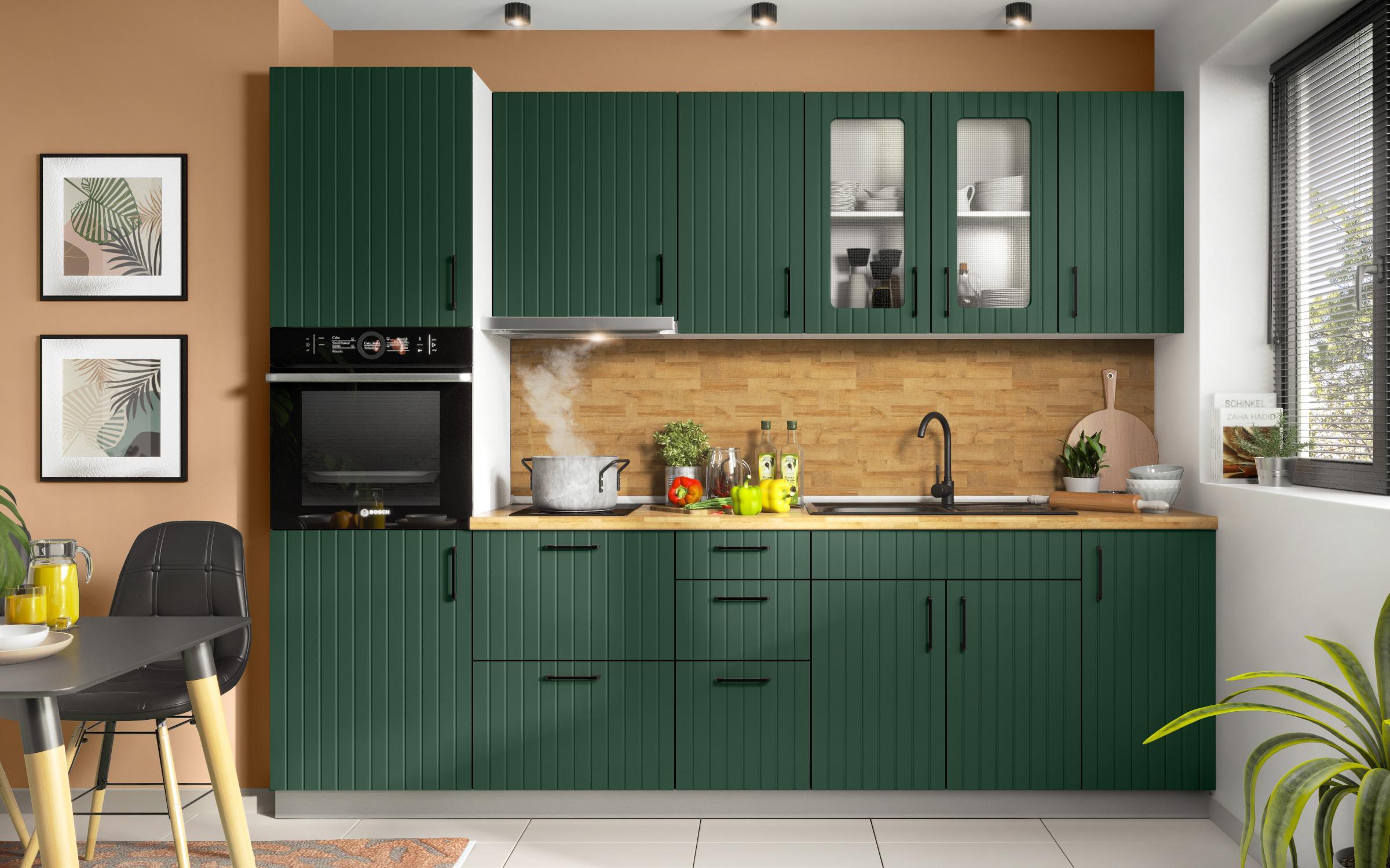 Dulap de bucatarie Ava 22, verde  2