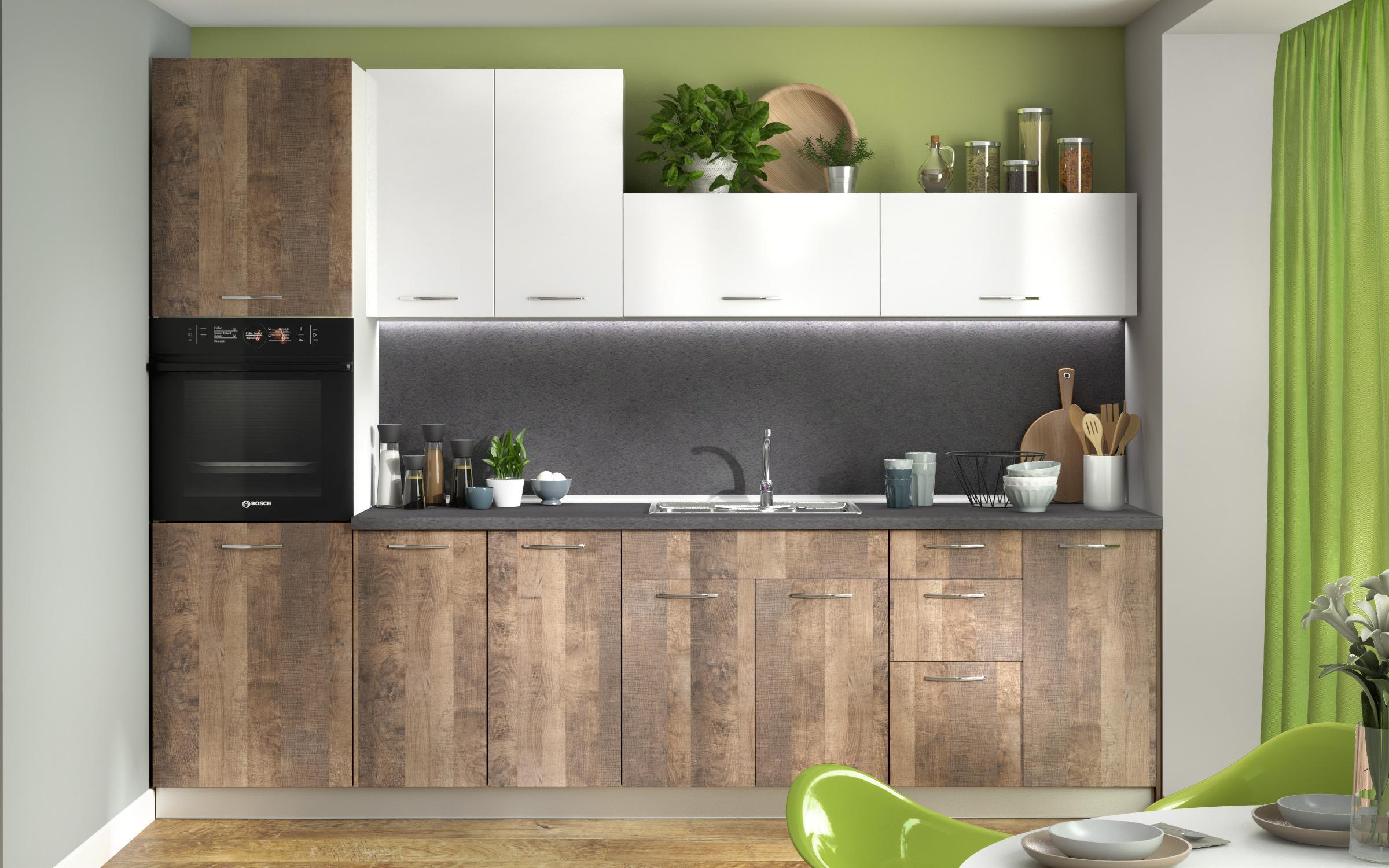 Dulap de bucatarie Dakota 52, stejar colonial  2