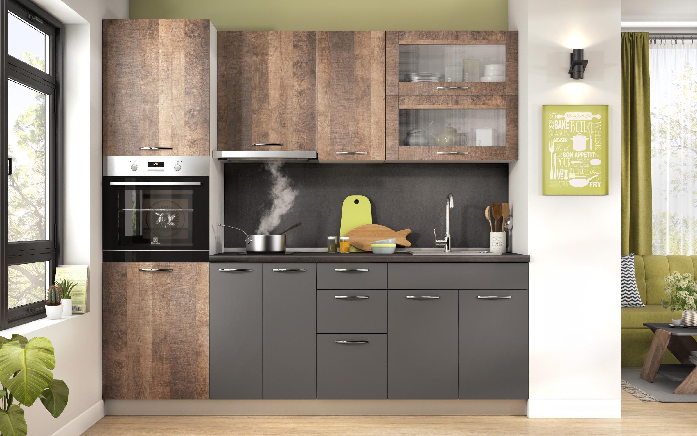 Usa pentru electrocasnice incorporabile Dakota 48, antracit mat  2