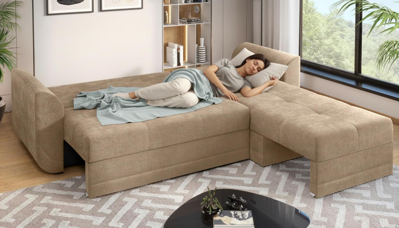 Coltar extensibil Modus, bej deschis  13