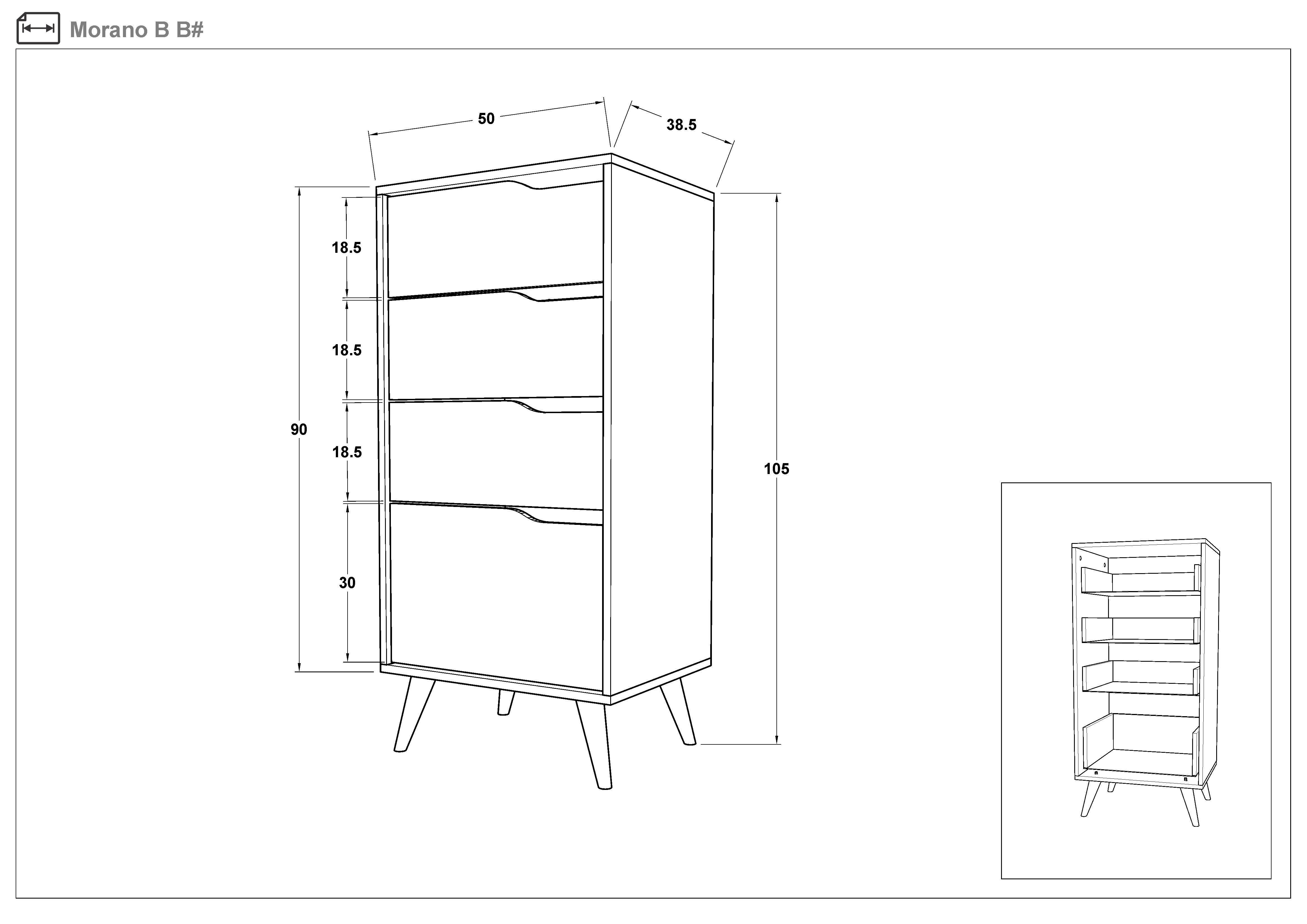 Комод Морано В, шелк + дуб эвок  2