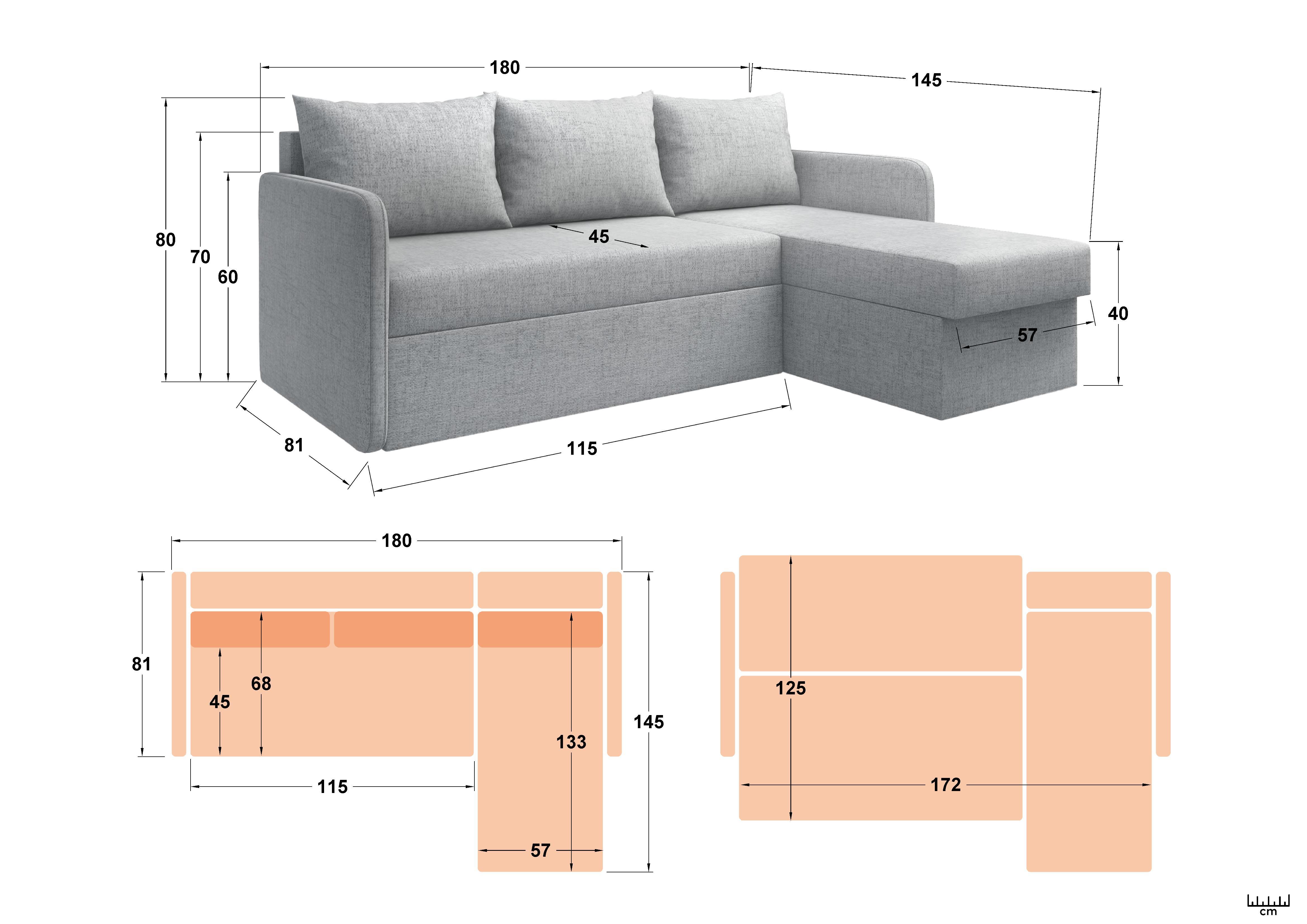 Coltar extensibil Nexus, gri deschis  2