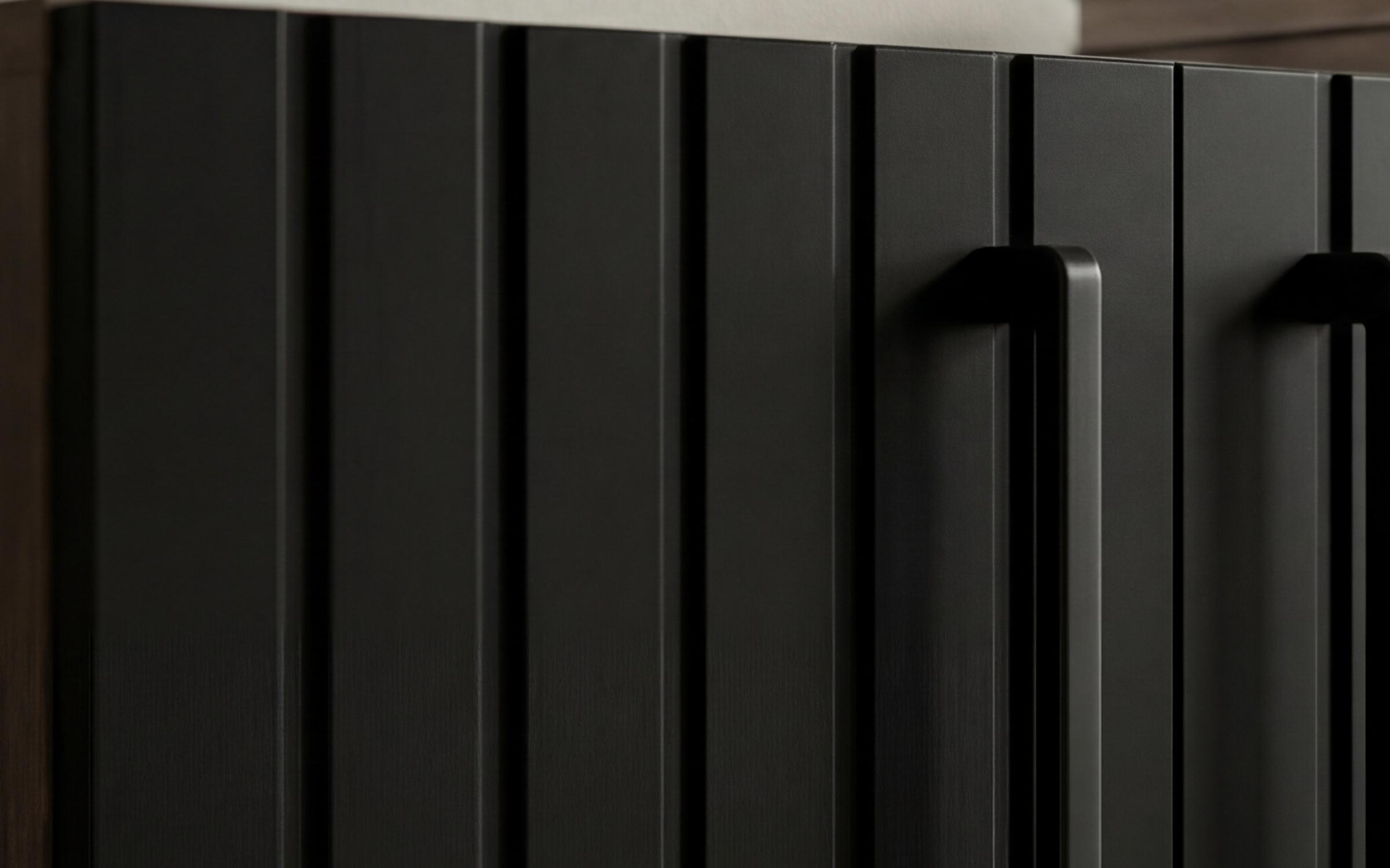 Comoda Nikon 2, stejar scandinav inchis + negru mat  4