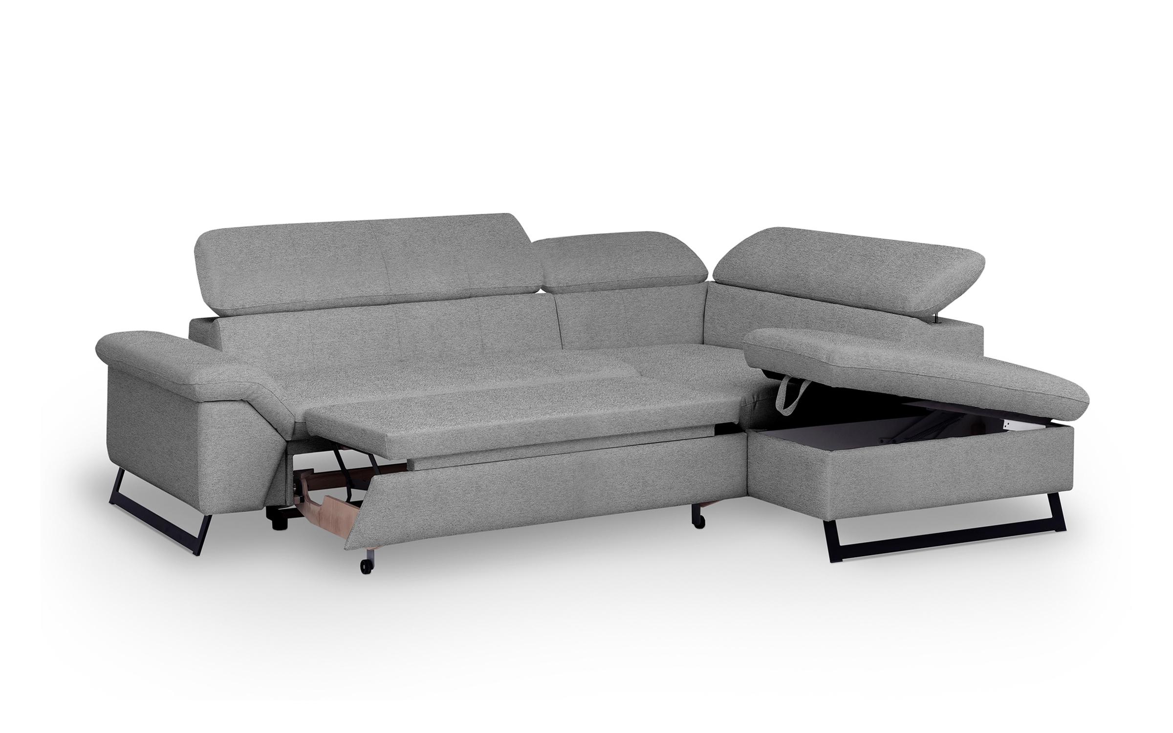 Coltar extensibil Relan, gri deschis  4