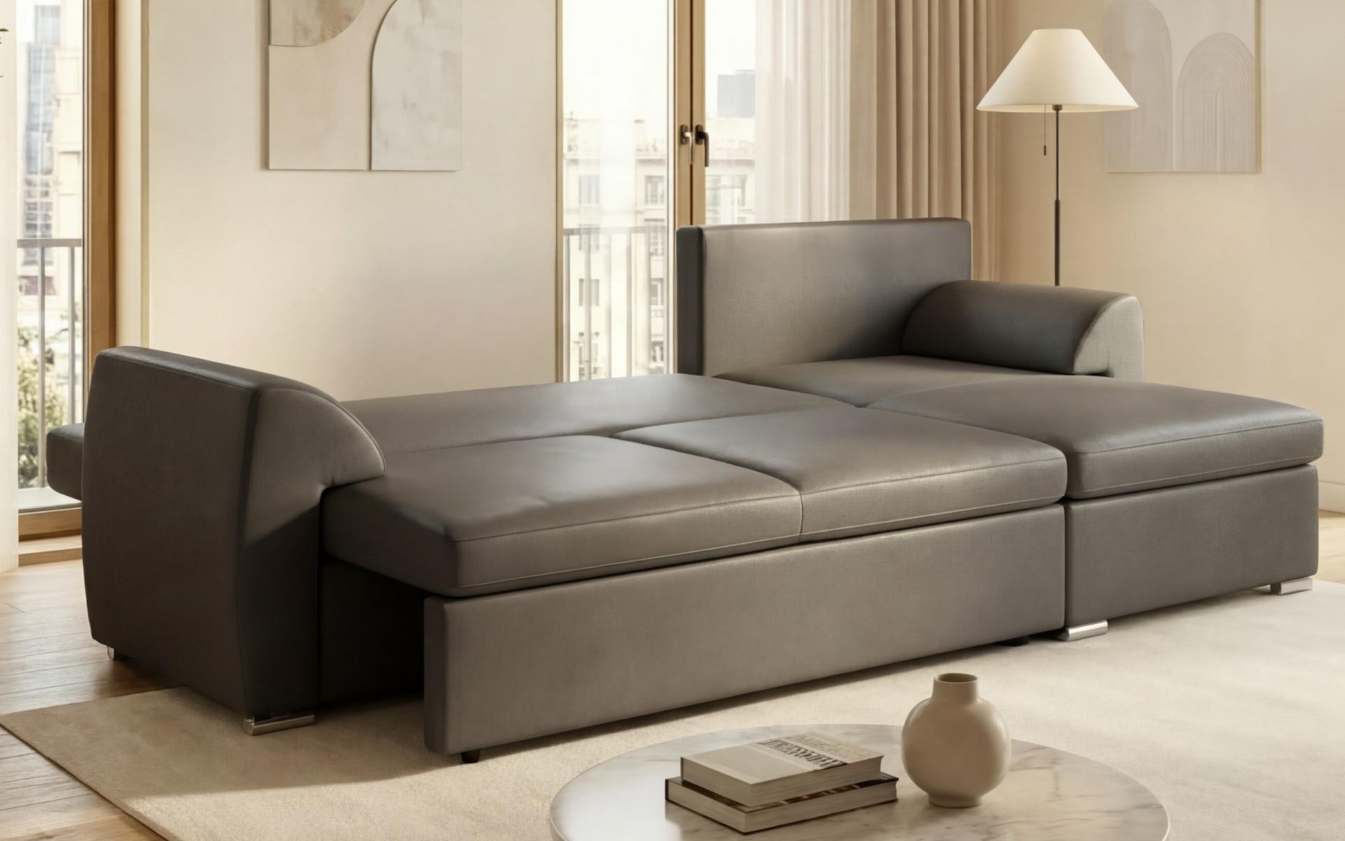 Coltar extensibil Nolan, gri-maroniu  5