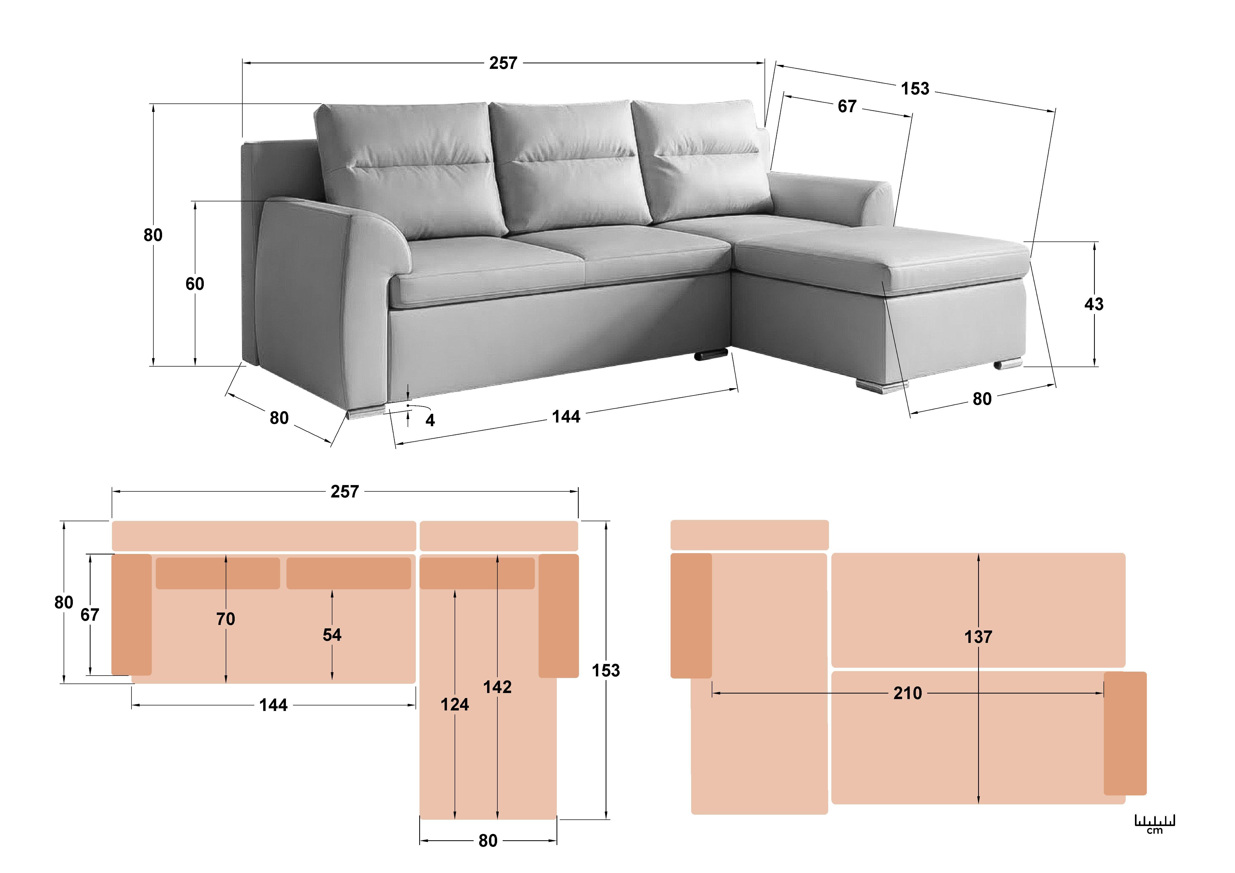 Coltar extensibil Nolan, bej  2