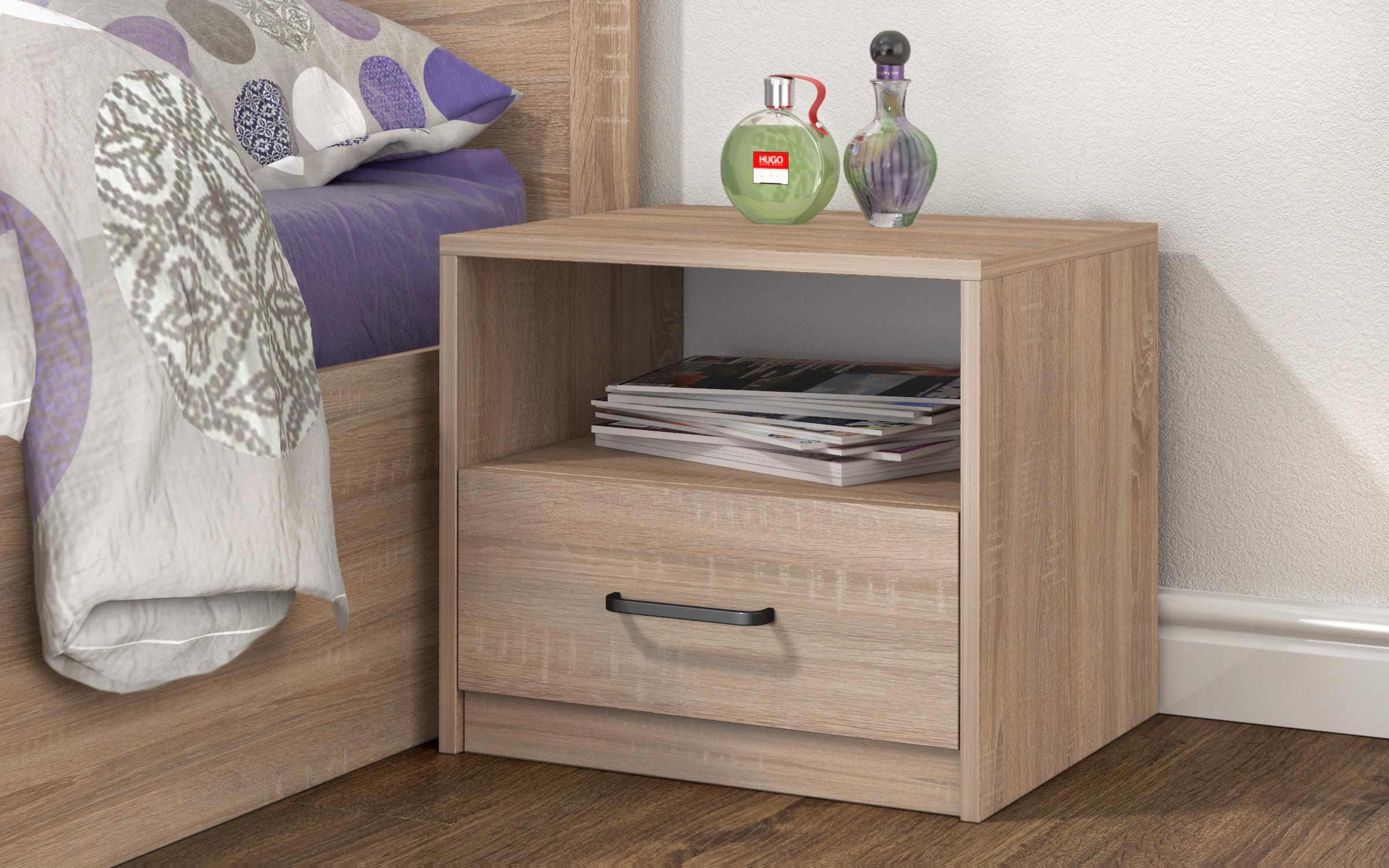 Set pentru dormitor Forest, stejar sonoma  4