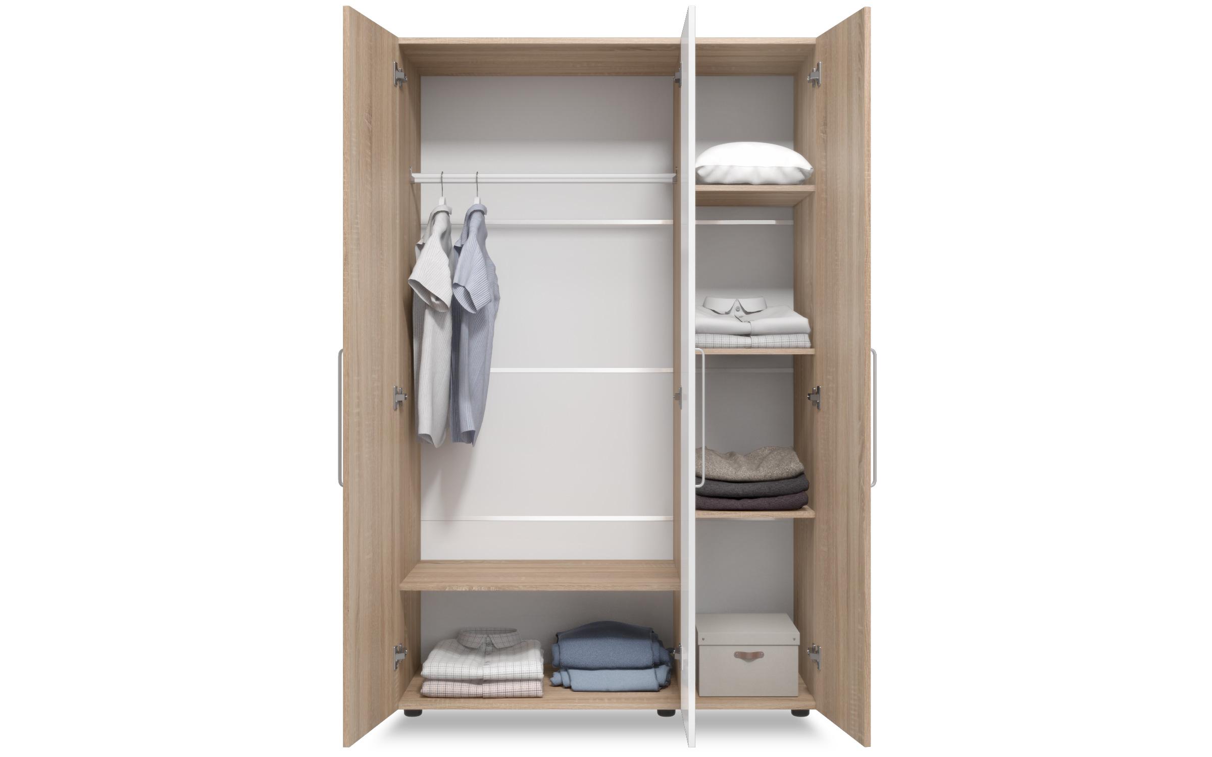 Dulap Ofelia, stejar sonoma + alb  3