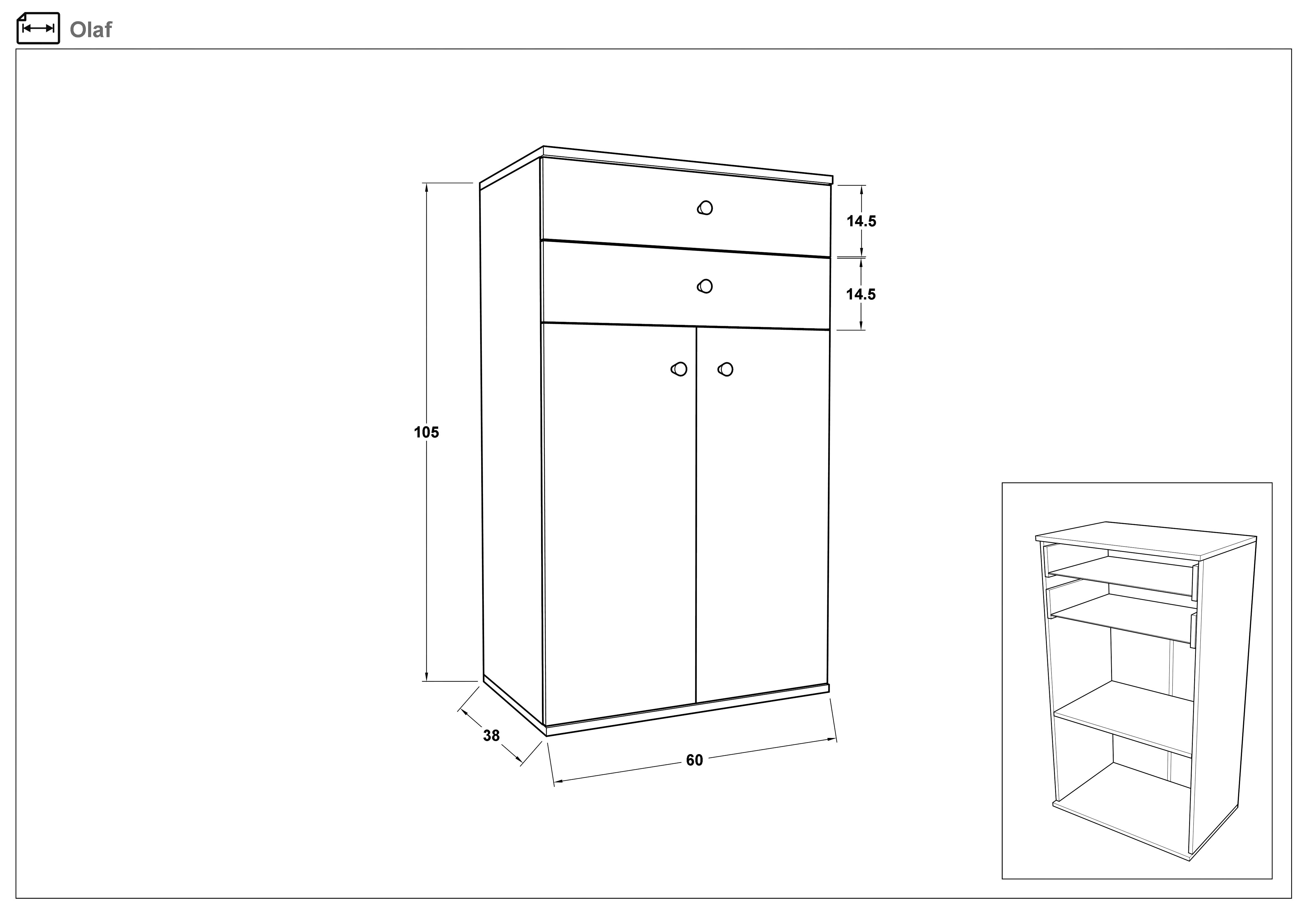 Pantofar Olaf, alb  2