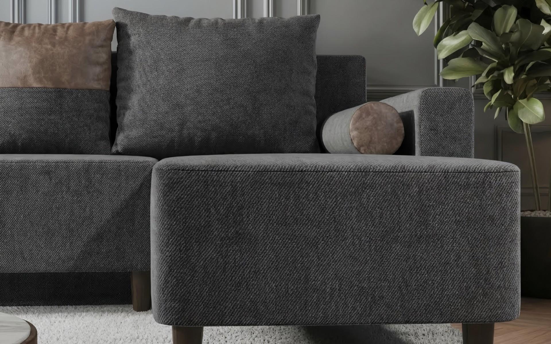 Coltar extensibil Oreon, gri + maro  3