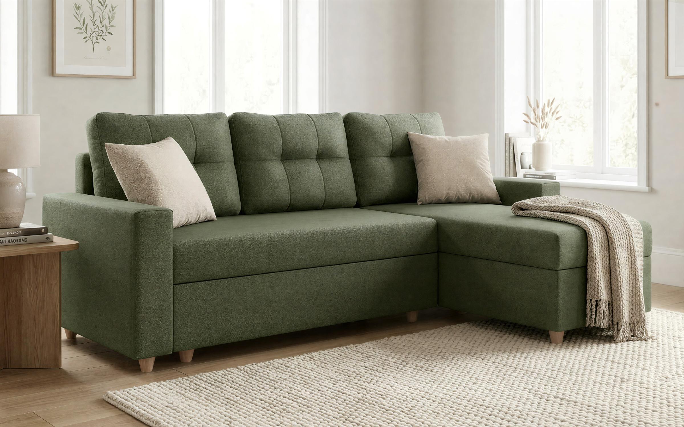 Coltar extensibil Oslo, verde inchis + bej  3