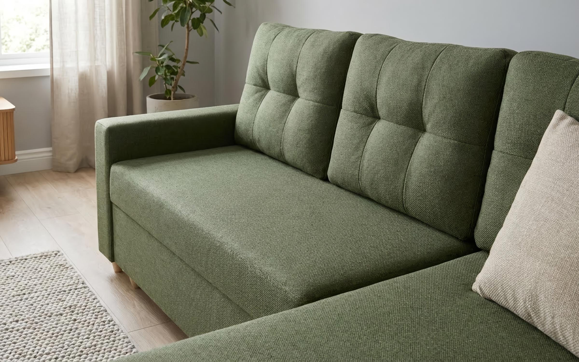 Coltar extensibil Oslo, verde inchis + bej  4