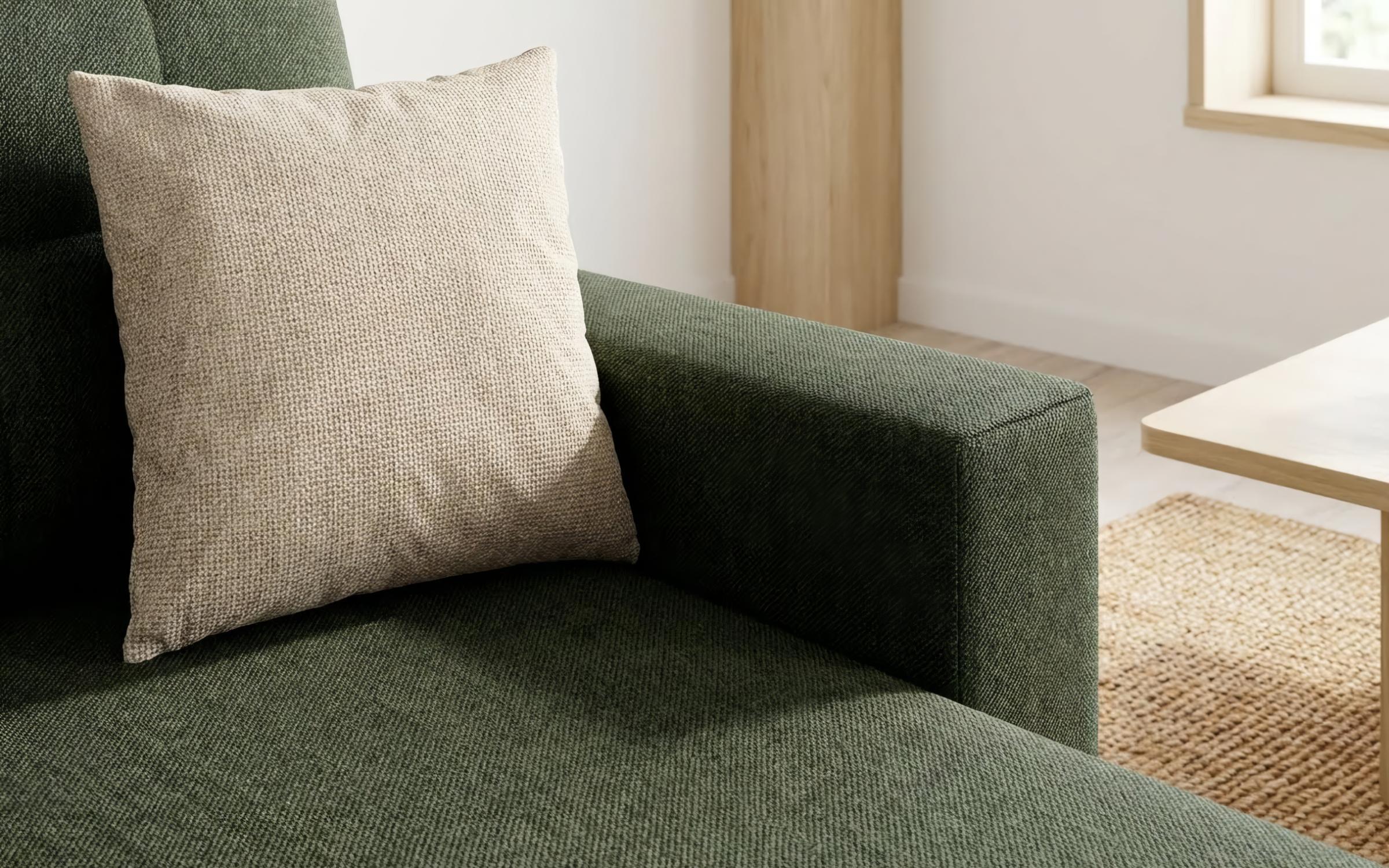 Coltar extensibil Oslo, verde inchis + bej  5