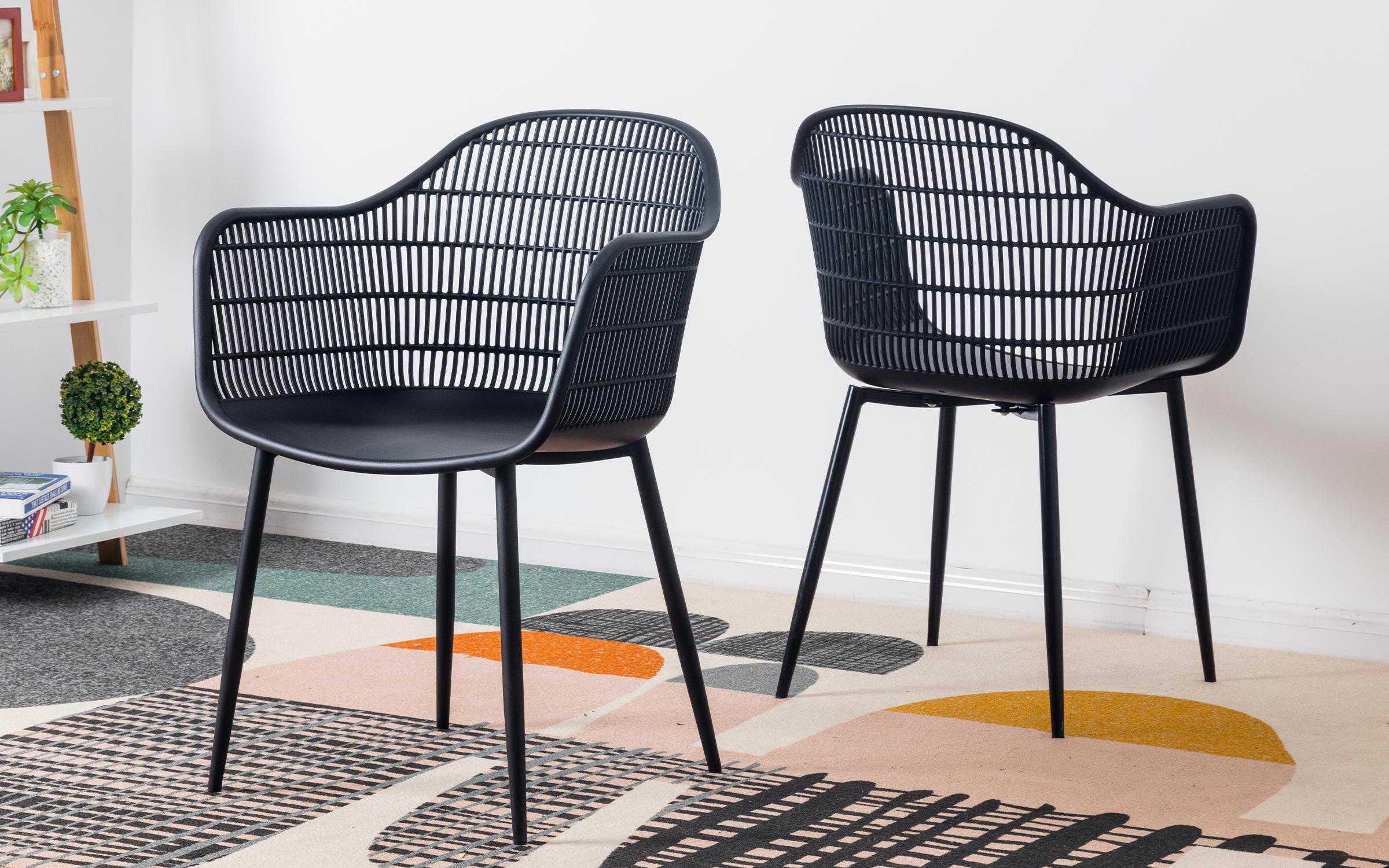 Scaun de masa Medero, negru  1