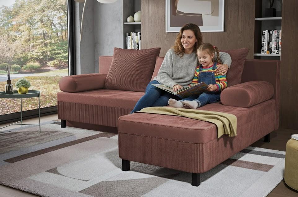 Coltar extensibil Delano, roz  4