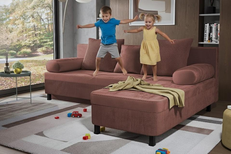 Coltar extensibil Delano, roz  5