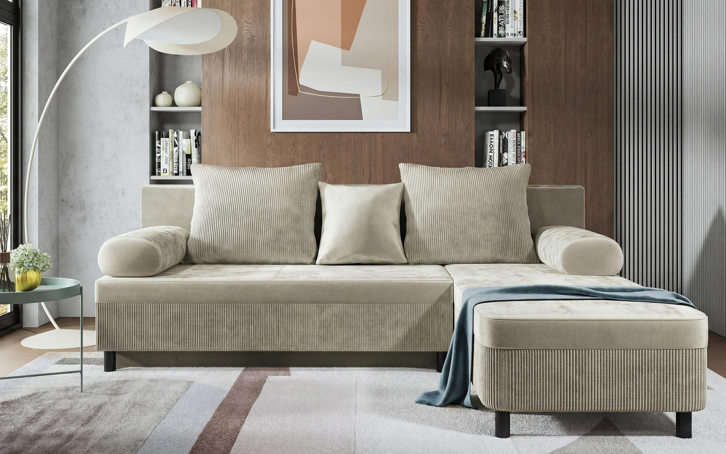 Coltar extensibil Delano, bej  1