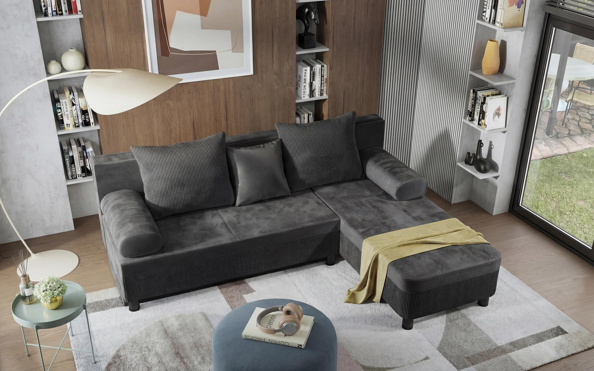 Coltar extensibil Delano, gri inchis  5