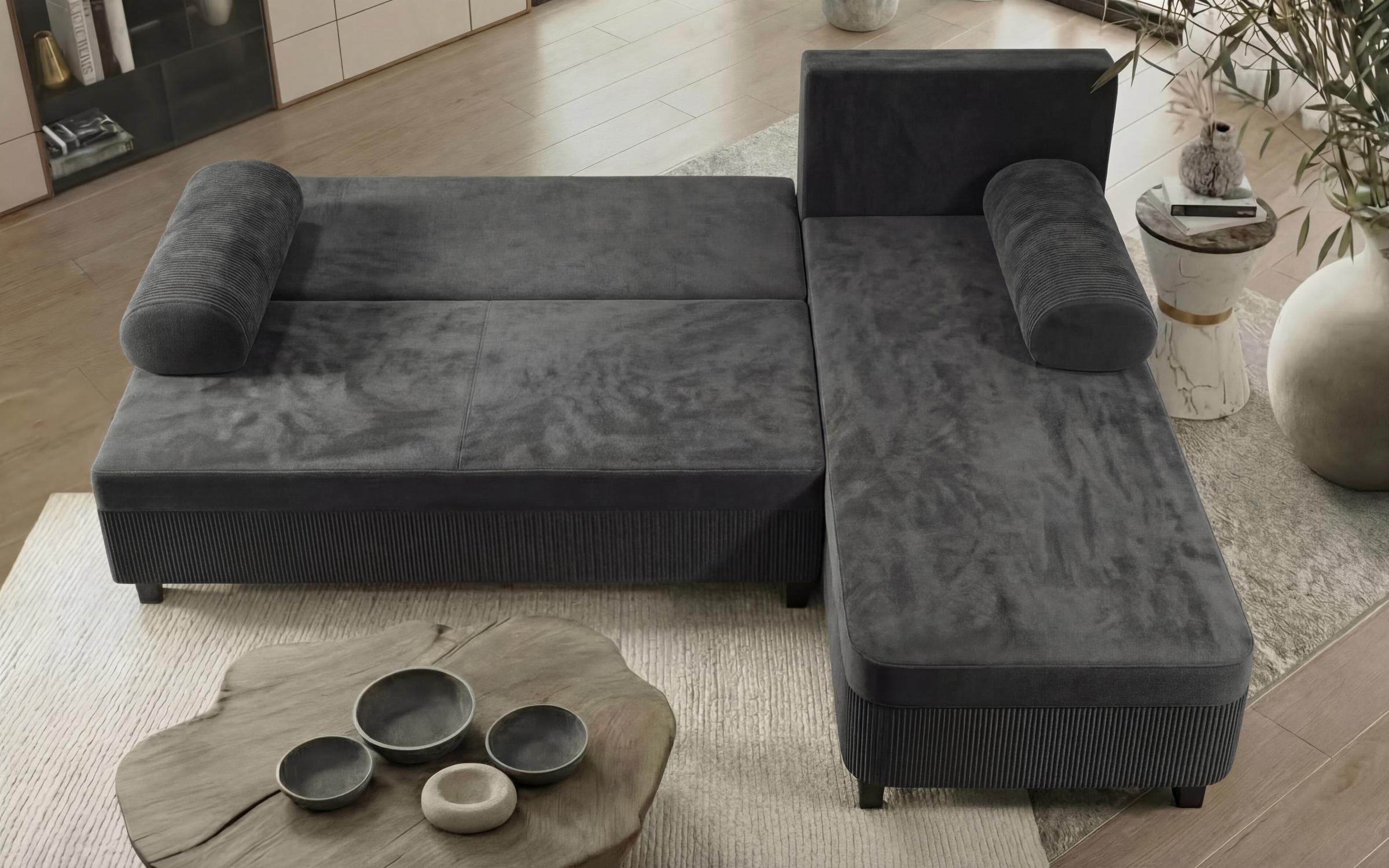 Coltar extensibil Delano, gri inchis  12