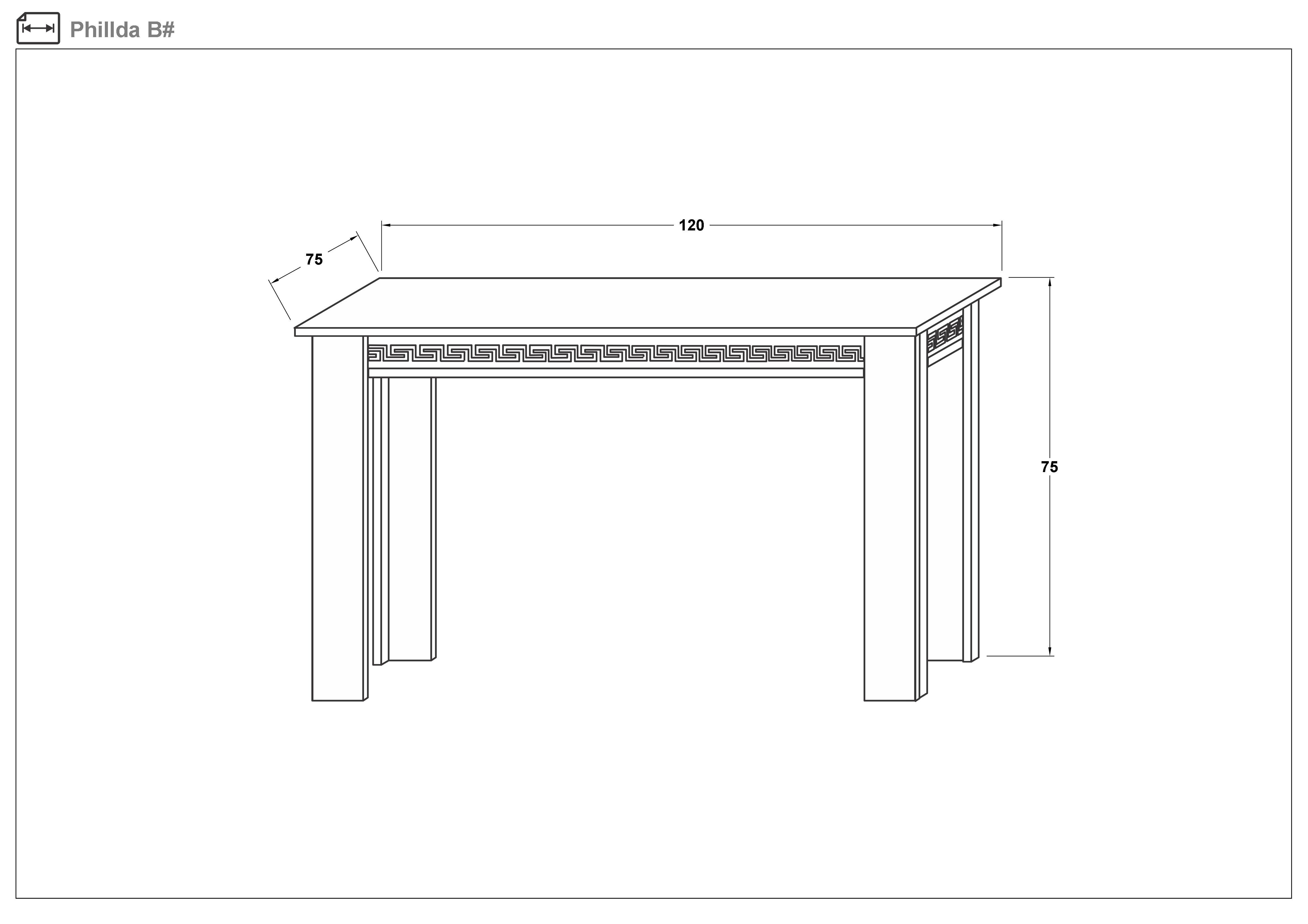 Masa dining Filda, wenge  2