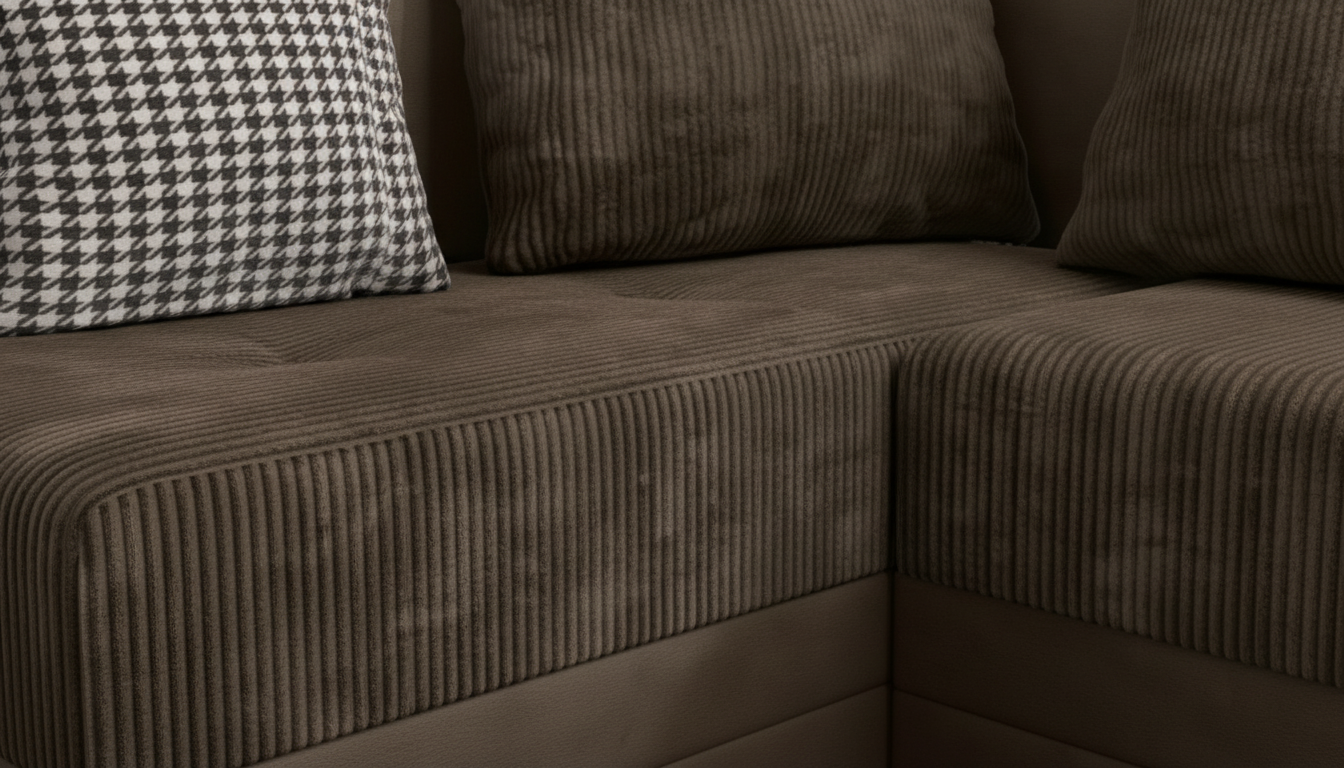 Раскладной угловой диван Арамо, темно-коричневый  5