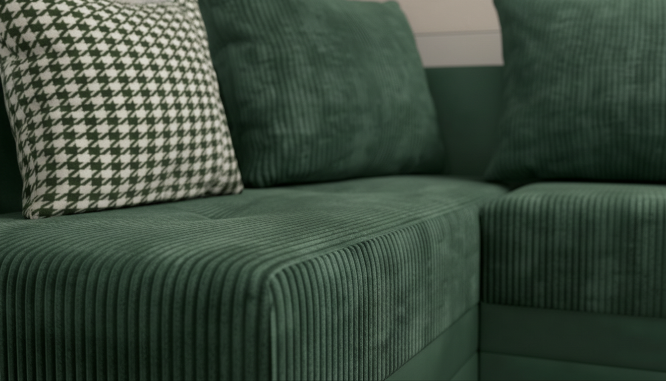 Раскладной угловой диван Арамо, зеленый  4