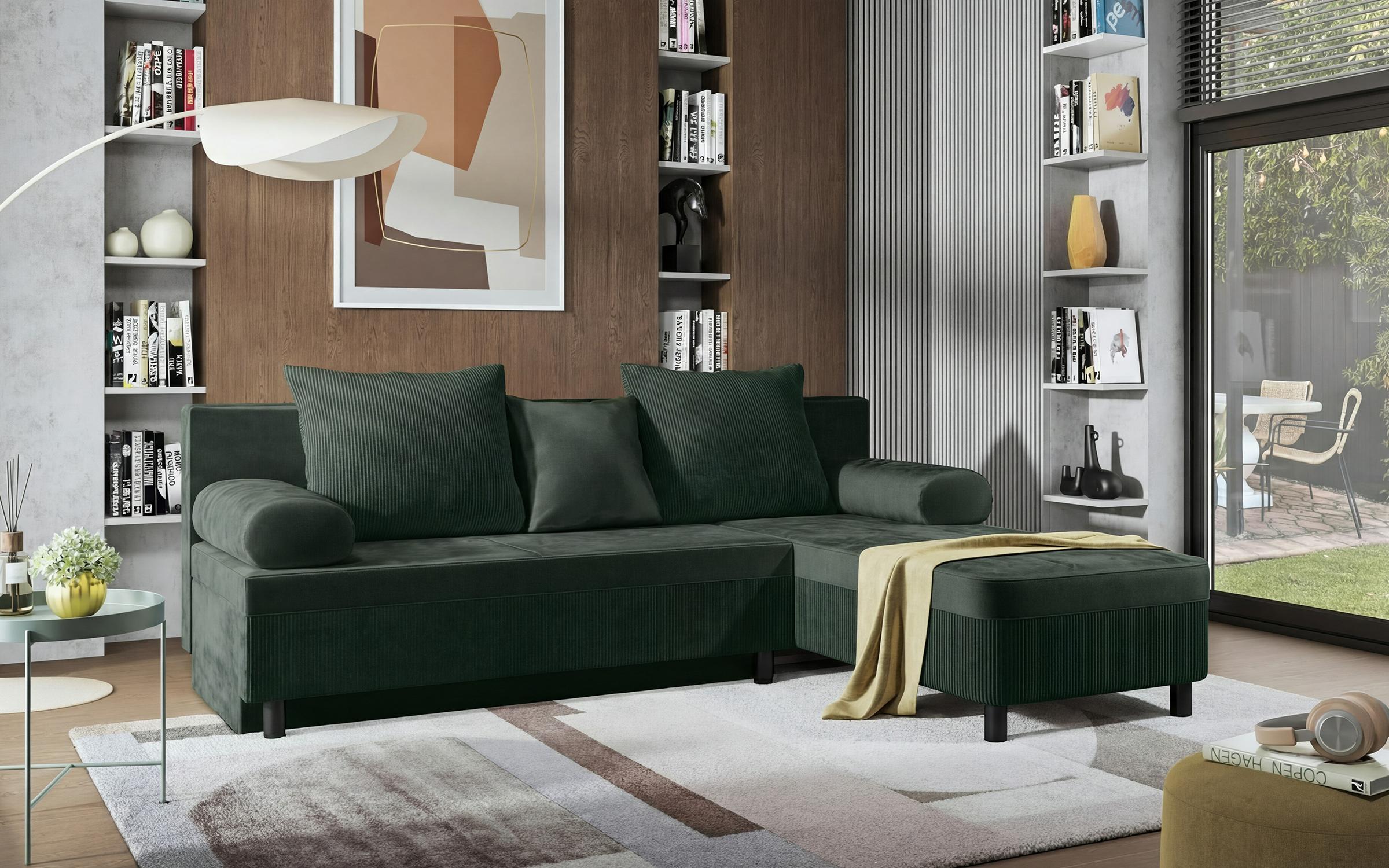 Coltar extensibil Delano, verde  3