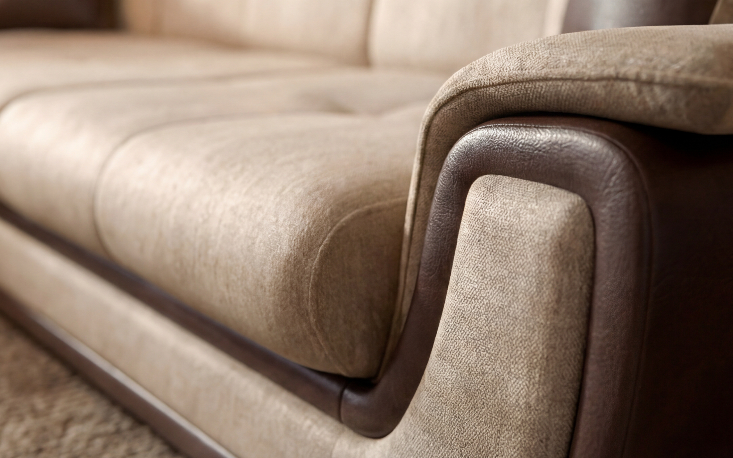 Coltar extensibil + mecanism click- clack Princess II, bej inchis + piele maro  7