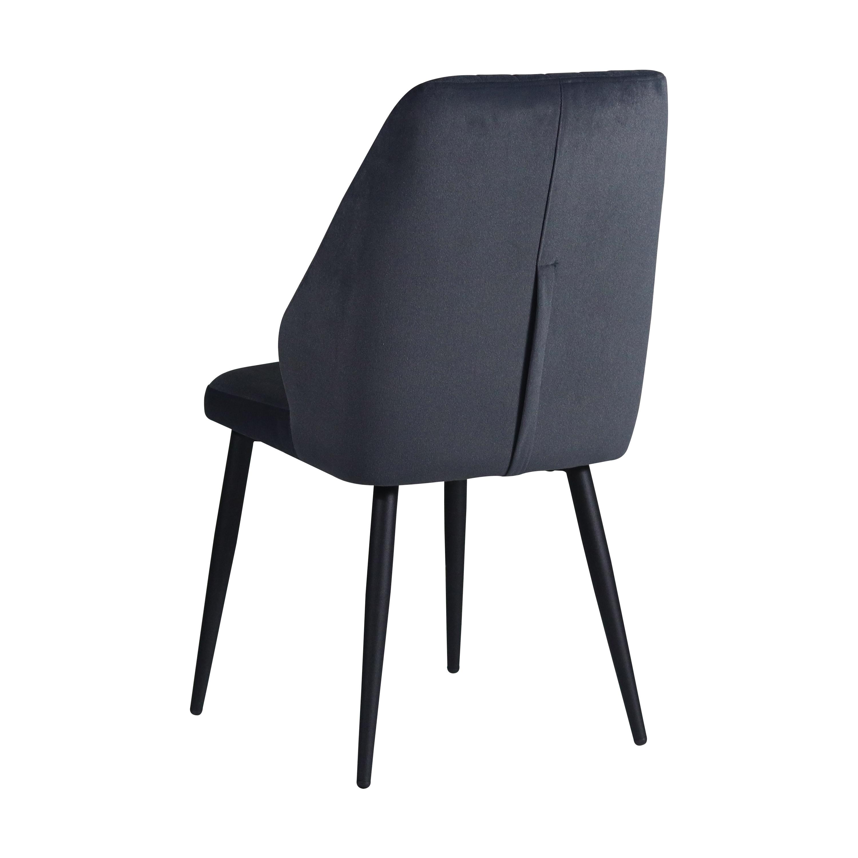 Scaun de masa Monter, gri + negru  2