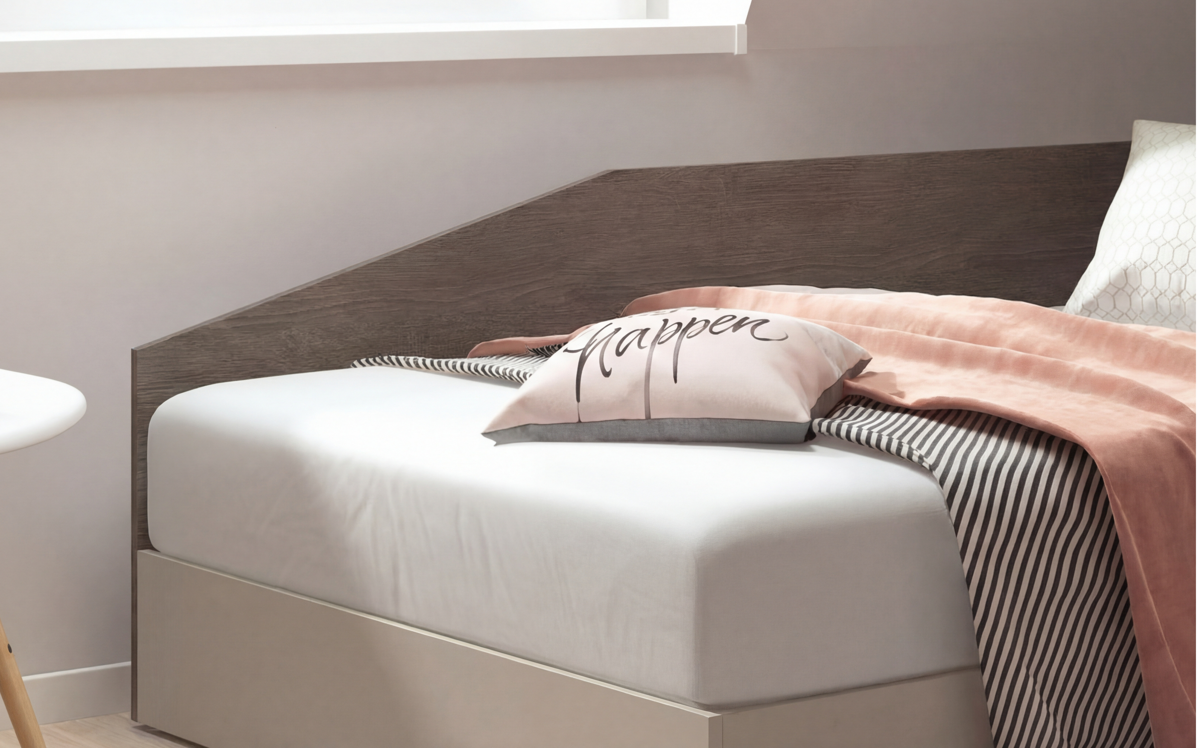 Pat 120/200 cu mecanism Ralitsa, casmir + stejar antracit  4