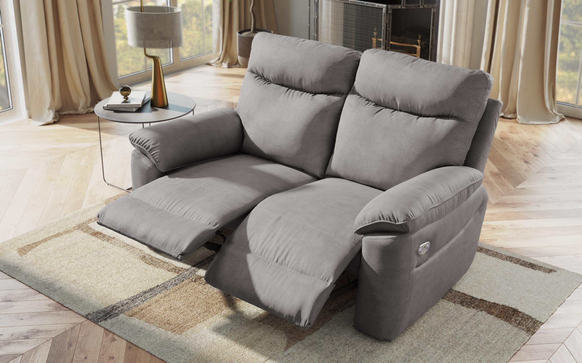 Recliner Adesto, cu doua locuri /cu mecanism electric/, gri  8