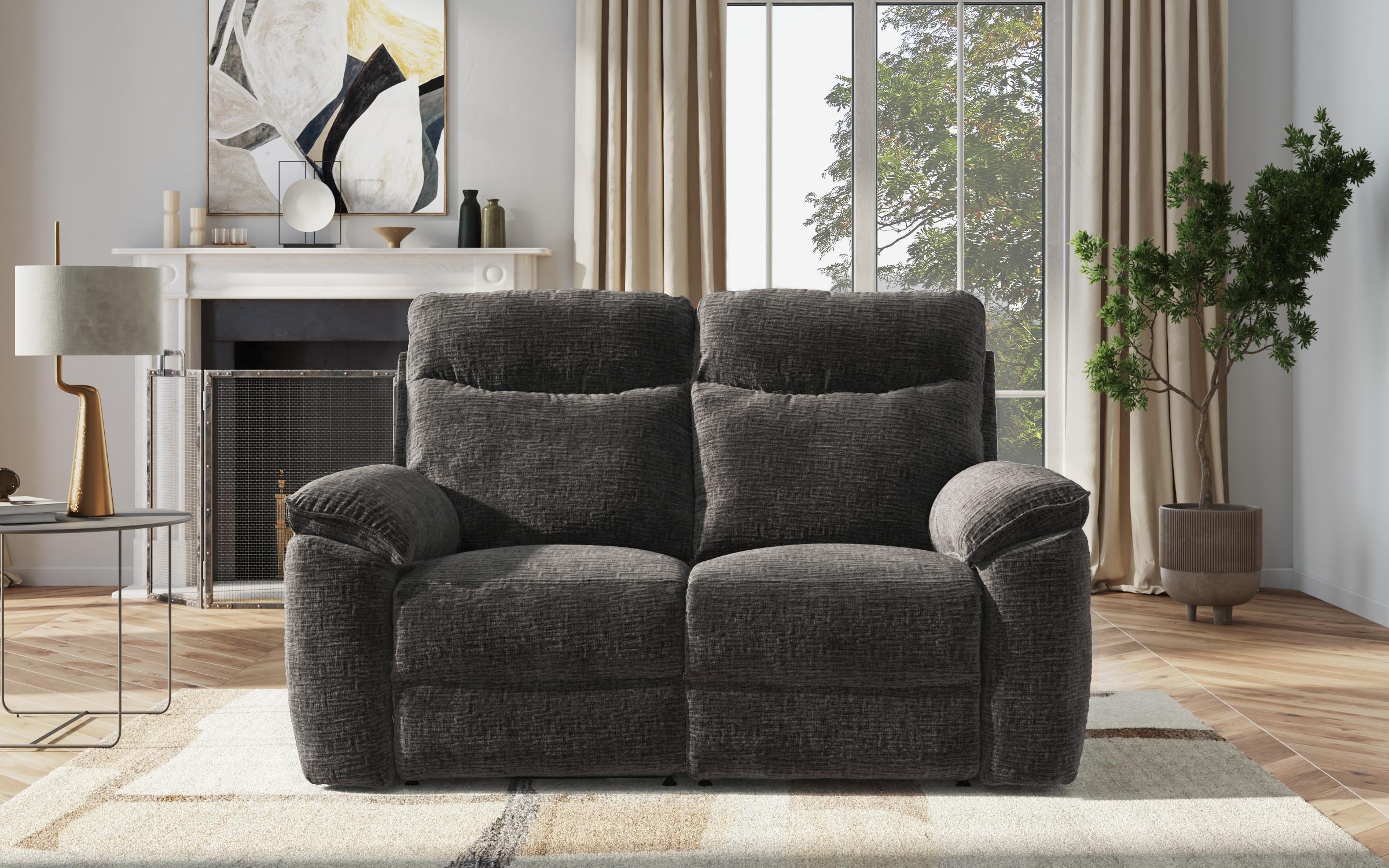 Recliner Adesto cu doua locuri /fara mecanism/, gri inchis  3