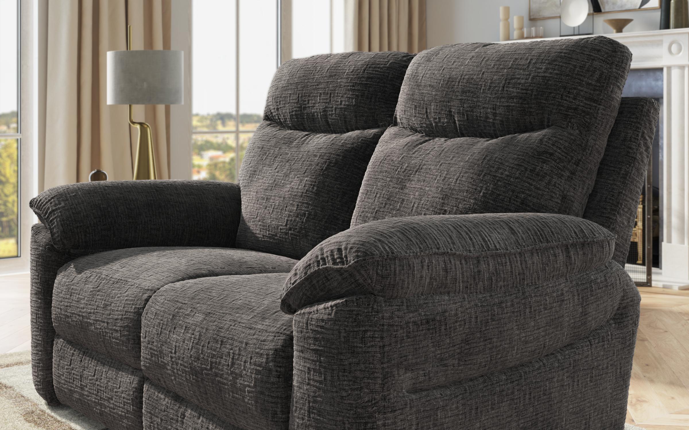 Recliner Adesto cu doua locuri /fara mecanism/, gri inchis  4