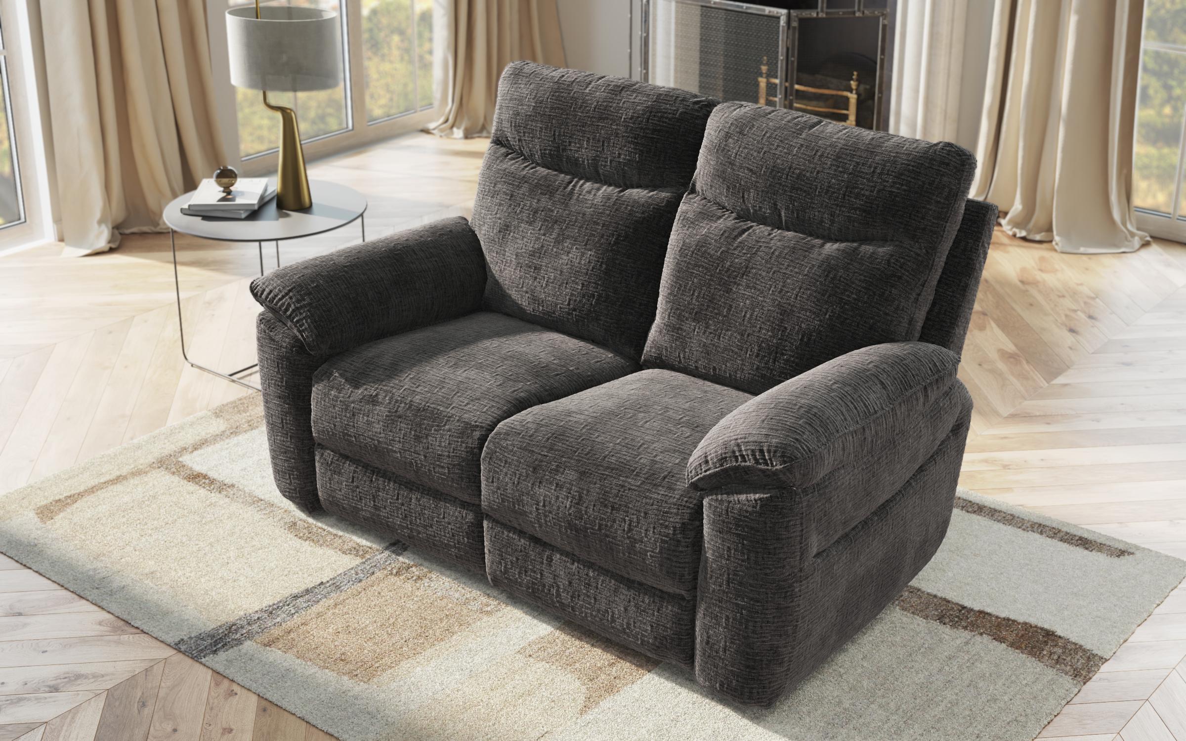 Recliner Adesto cu doua locuri /fara mecanism/, gri inchis  5