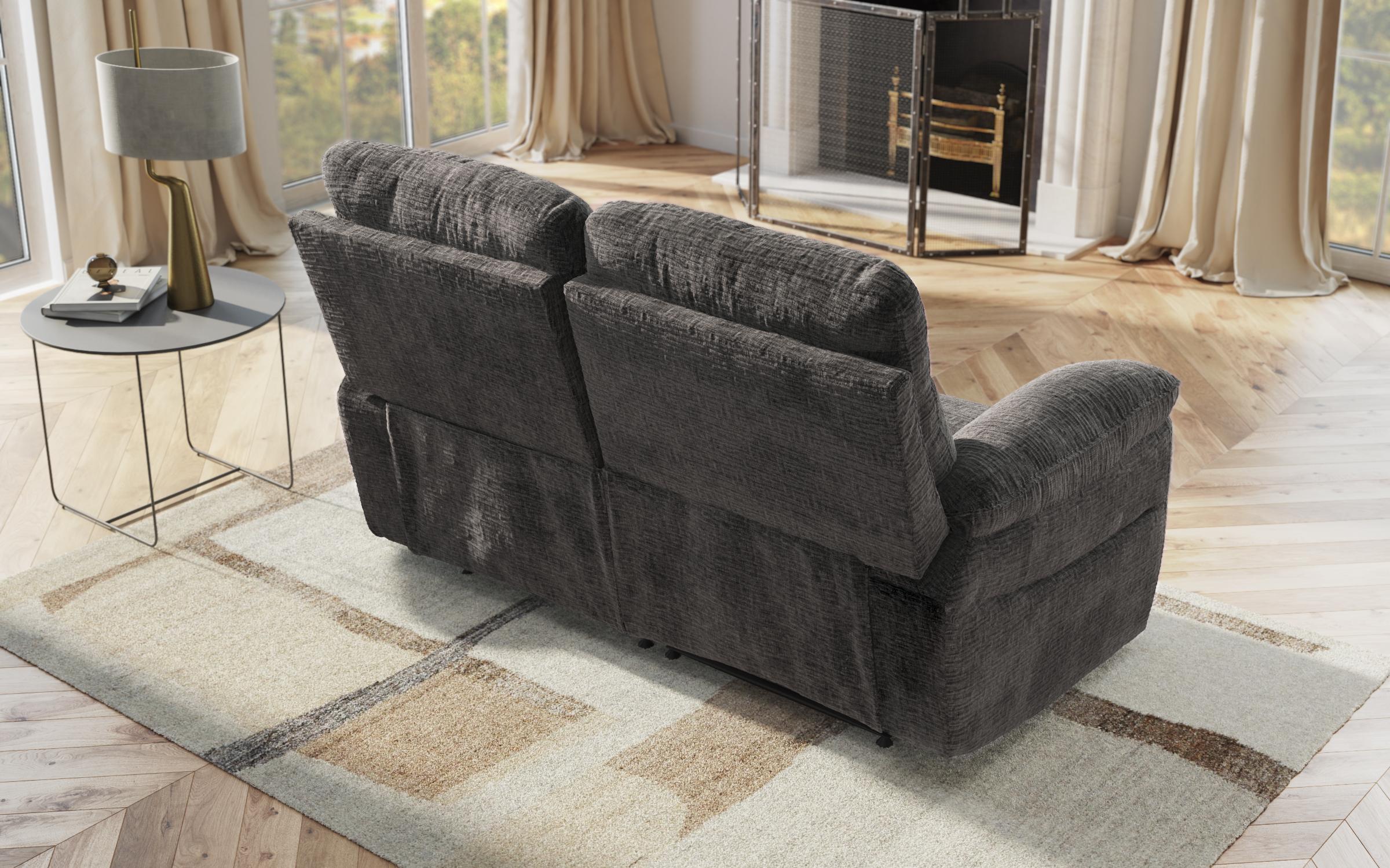Recliner Adesto cu doua locuri /fara mecanism/, gri inchis  6