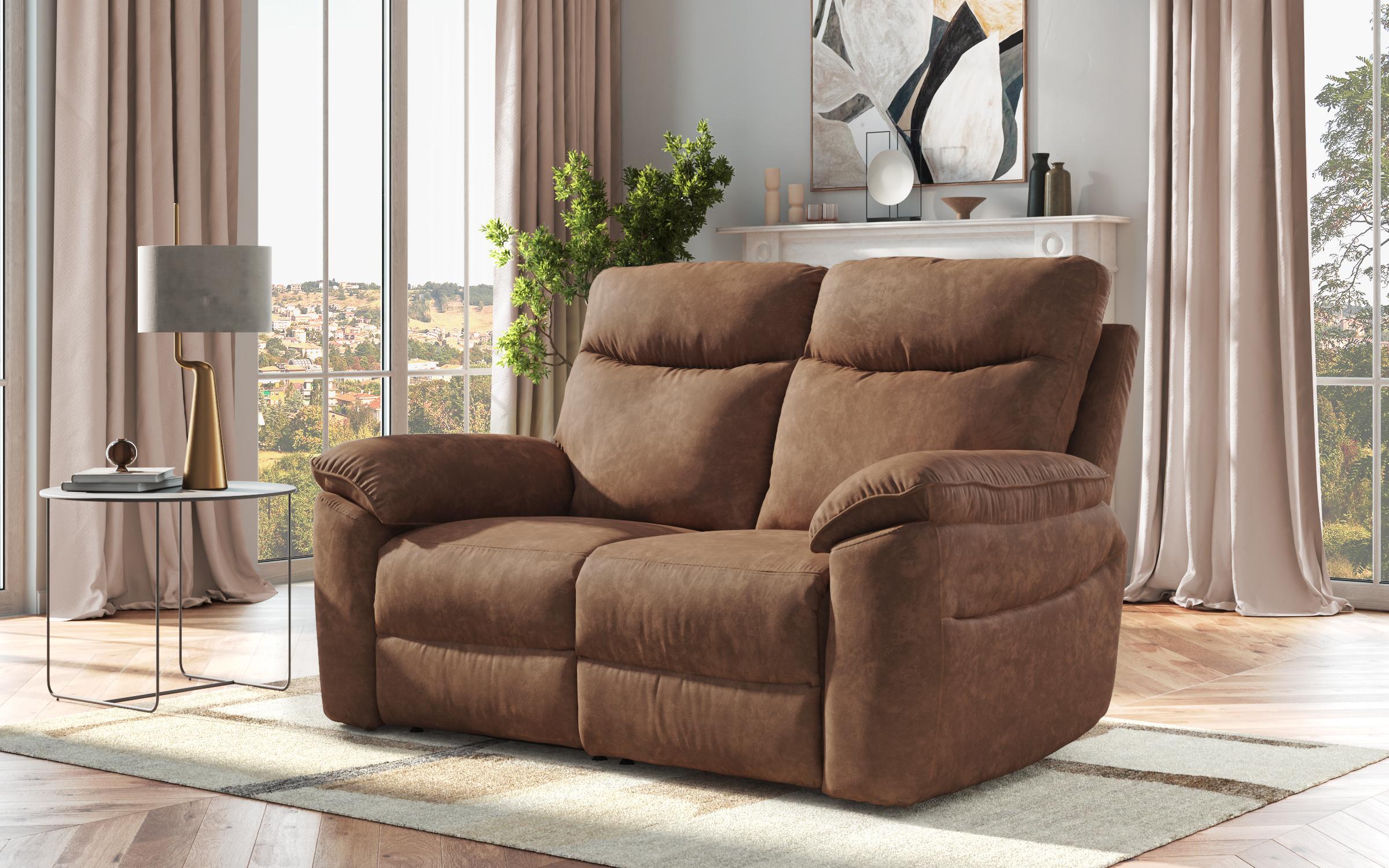 Recliner Adesto cu doua locuri /fara mecanism/, maro  6